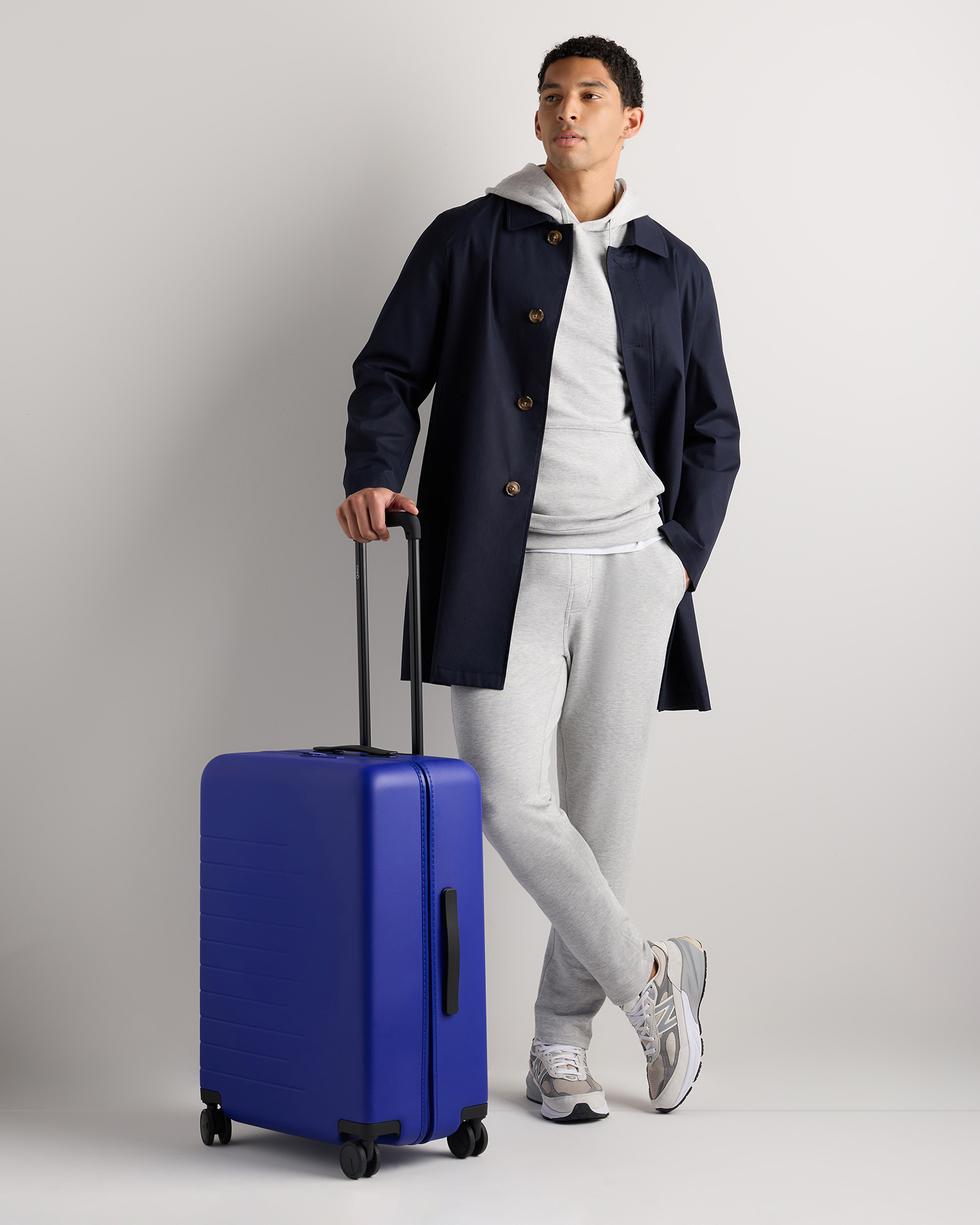 Medium Check-In Suitcase in Coastal Cobalt