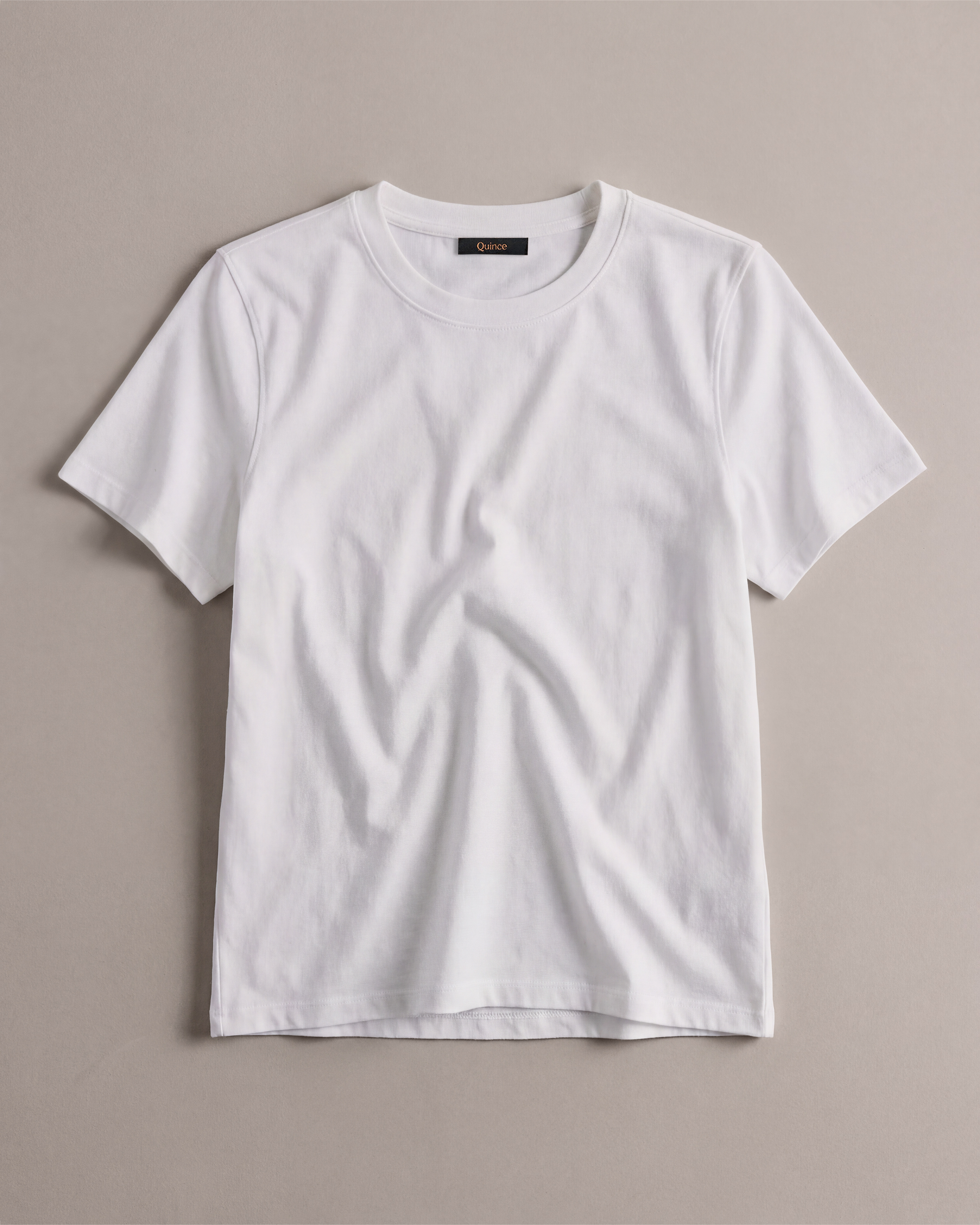 Classic White 100% Organic Cotton Boxy Crewneck Tee