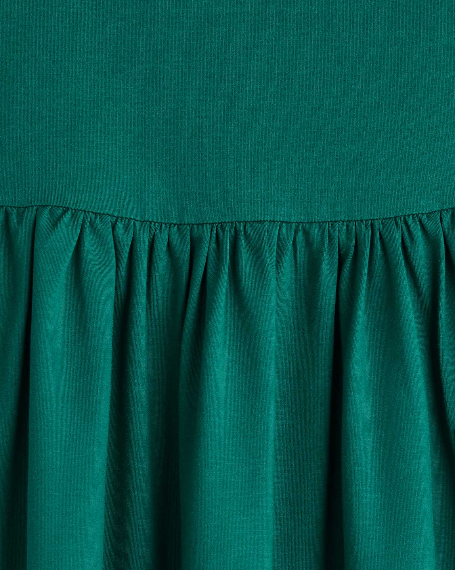 Long Sleeve Fit and Flare Pocket Dress in Forest Green, Size 18-24M, Organic Cotton by Quince - Baby Long Sleeve Fit and Flare Pocket Dress in Forest Green, Size 18-24M, Organic Cotton by Quince - Baby