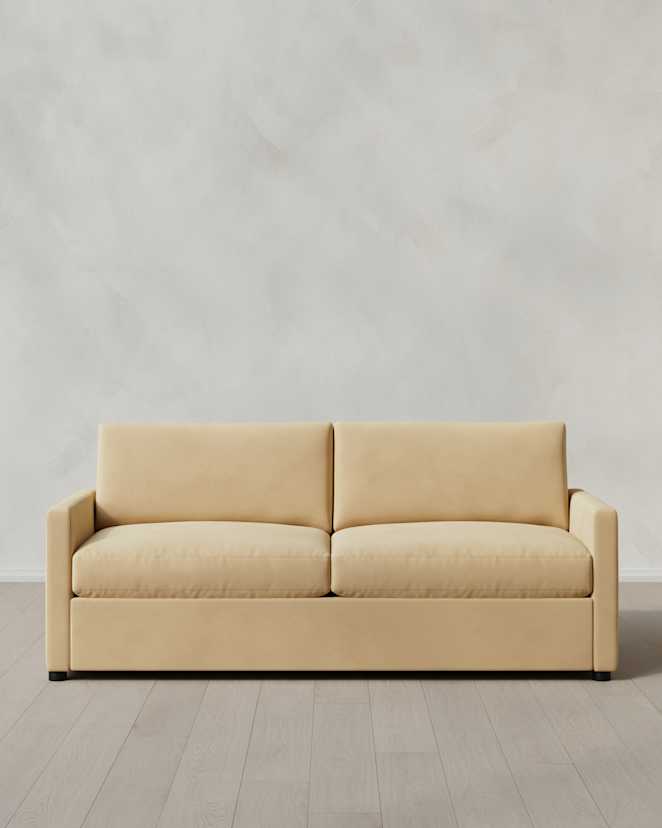7FT Sofa Performance Velvet Linen