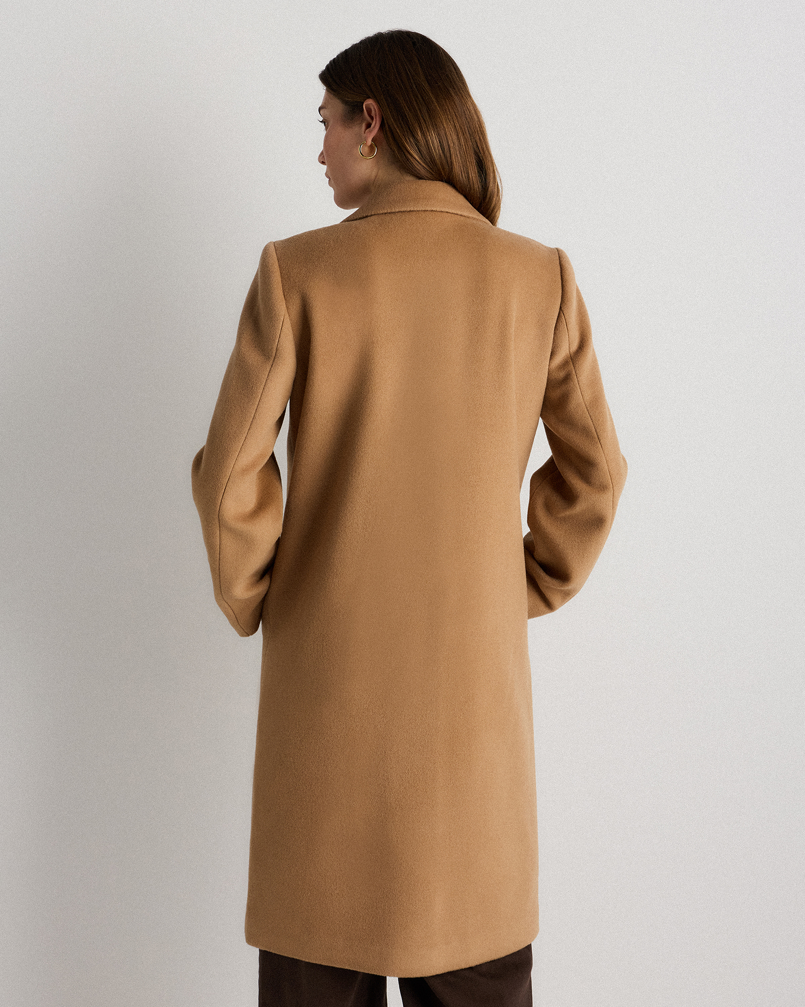 CARAMEL コート Wool Cashmere Classic Single-Breasted Coat in Caramel