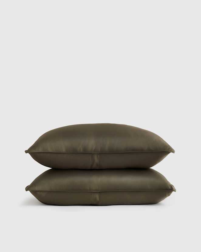 Dusty Olive Bamboo Sham Set