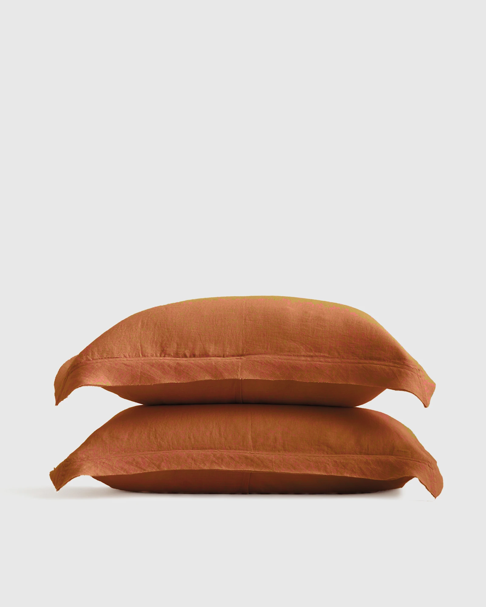 100% European Linen Double Flange Sham Set