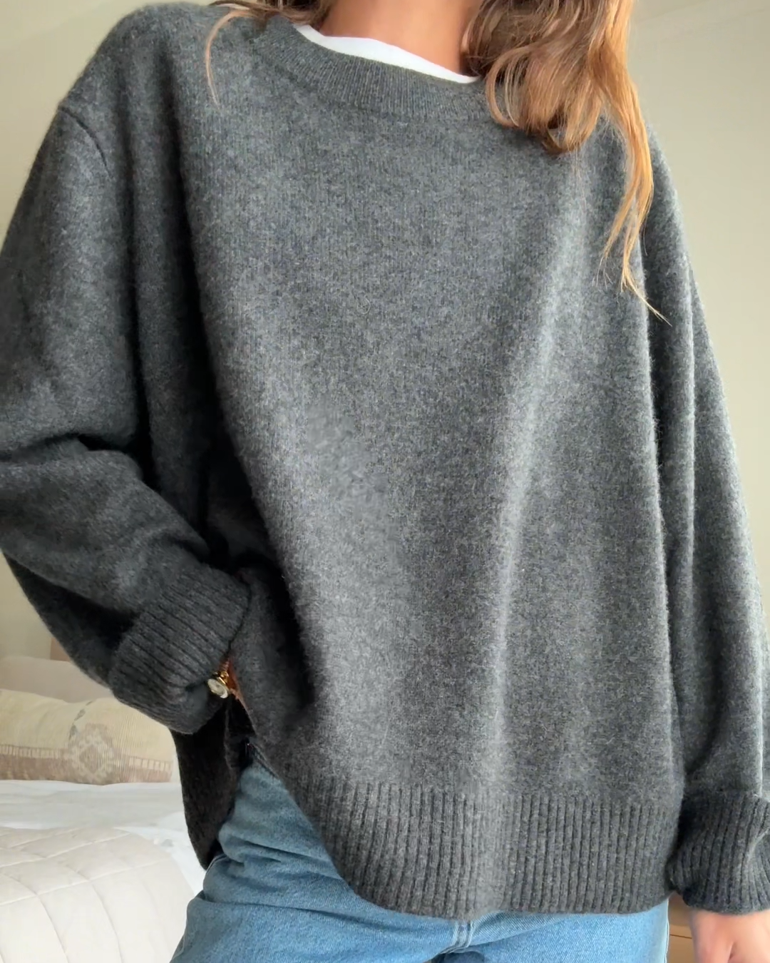 MongolianCashmereOversizedCrewneckSweater Multi Multi 4x5