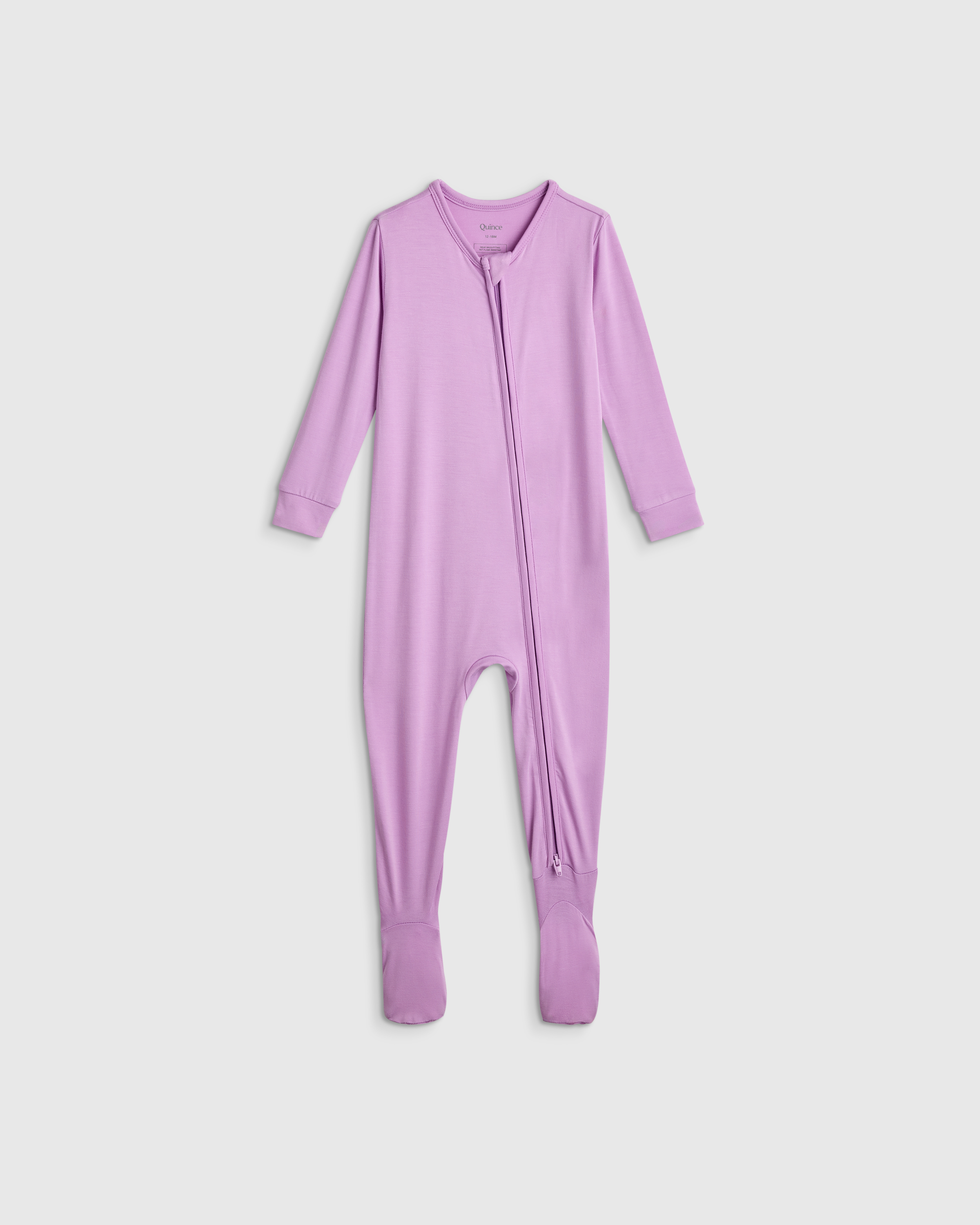 Bright Orchid Bamboo Footie Pajama