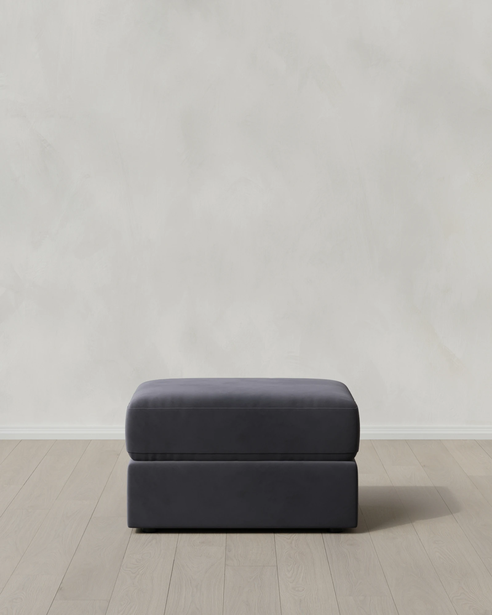 Square Arm Deep Seat Ottoman in Performance Velvet