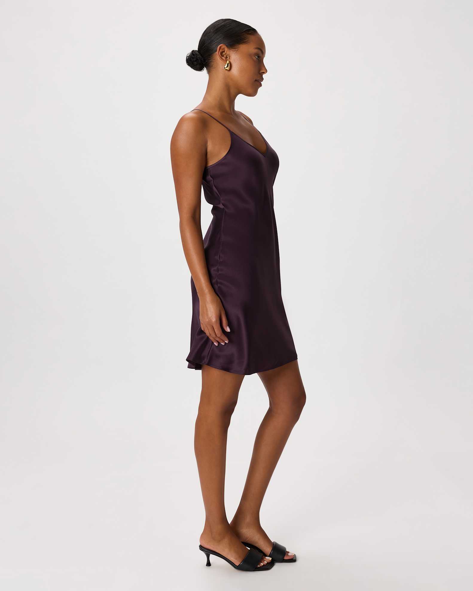 dark purple dress sandals Dark Purple Block Heel Shoe
