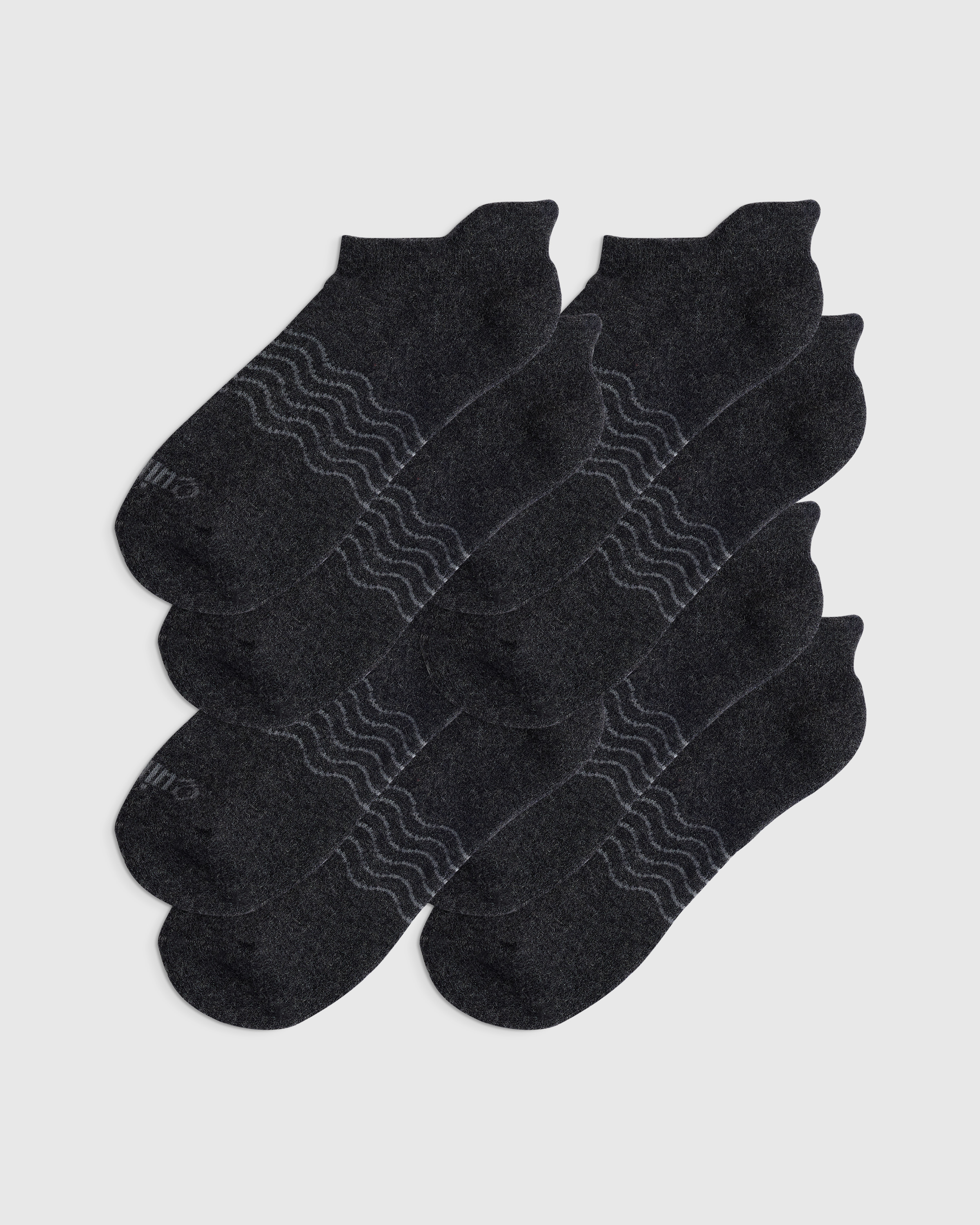 Charcoal Merino Ankle Socks (4-Pack)