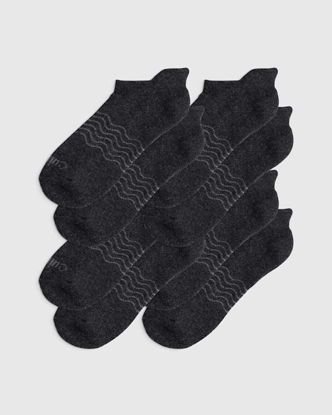 Charcoal Merino Ankle Socks (4-Pack)