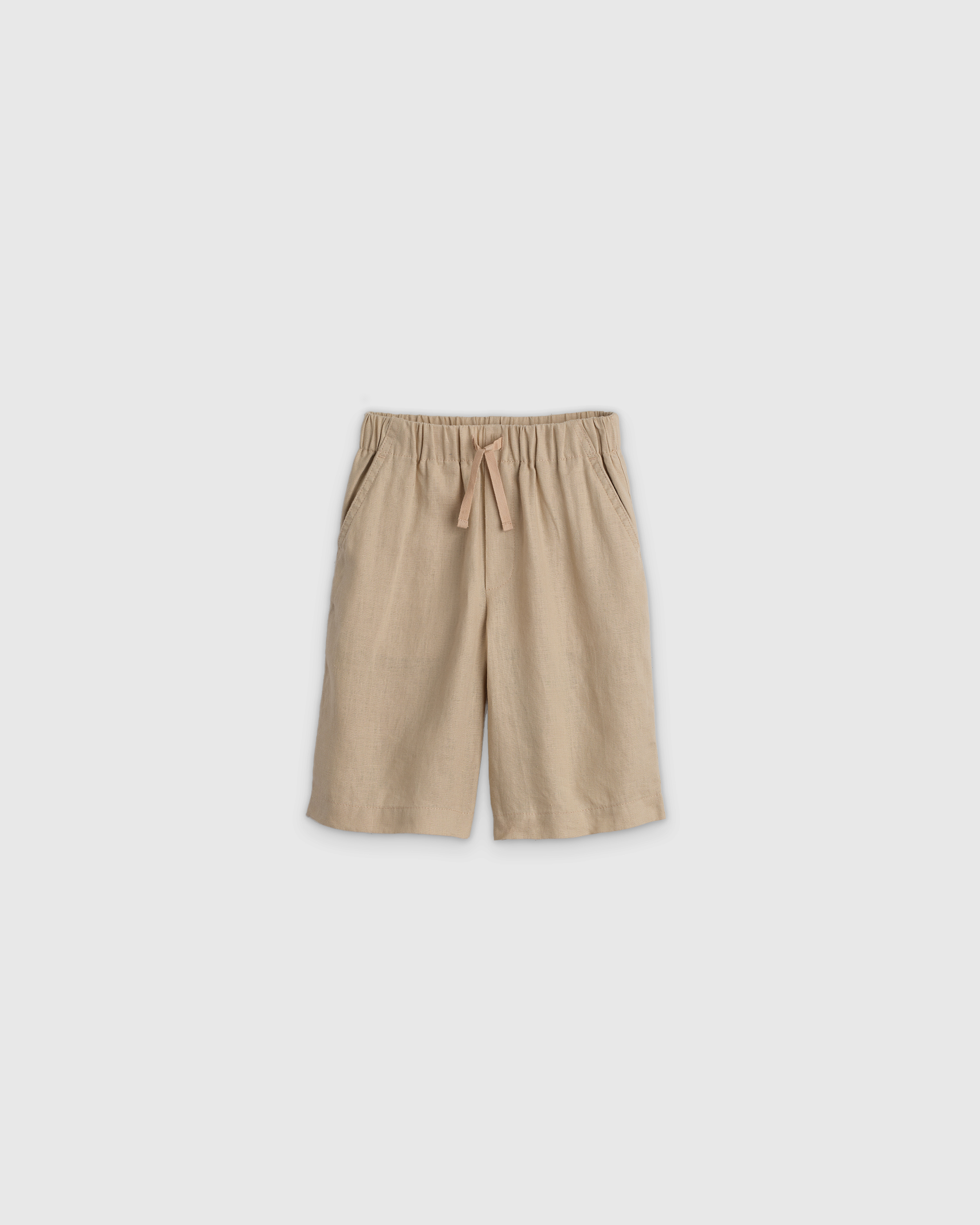 Driftwood 100% European Linen Pull-On Shorts