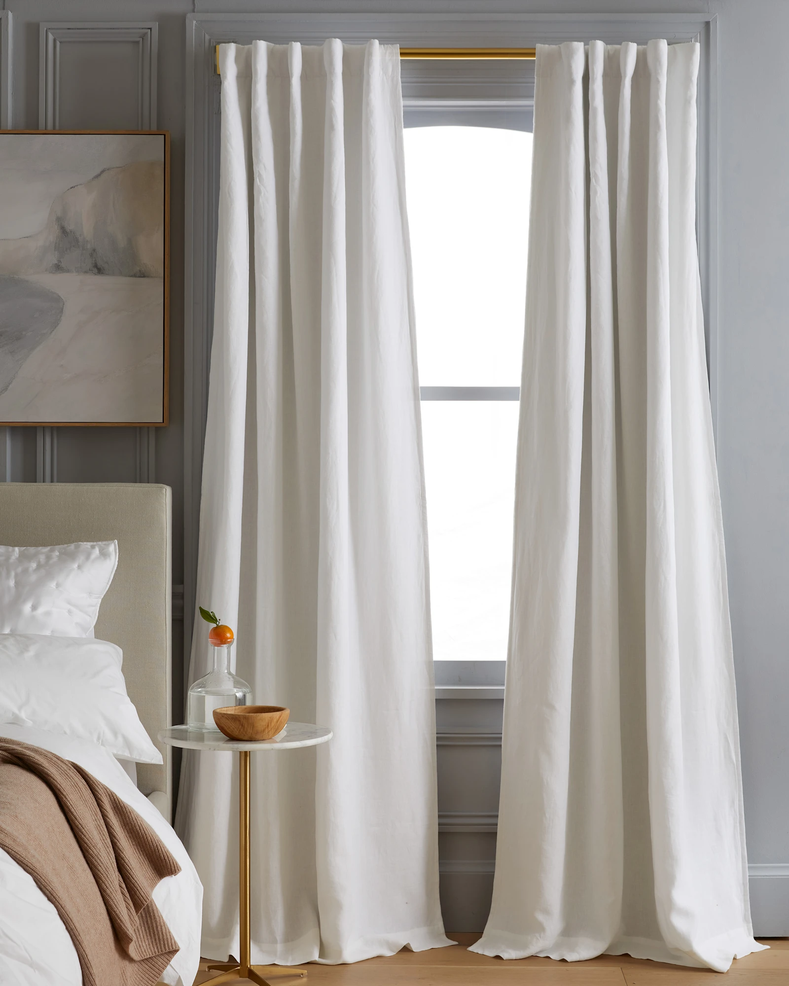 European Linen Room Darkening Curtain