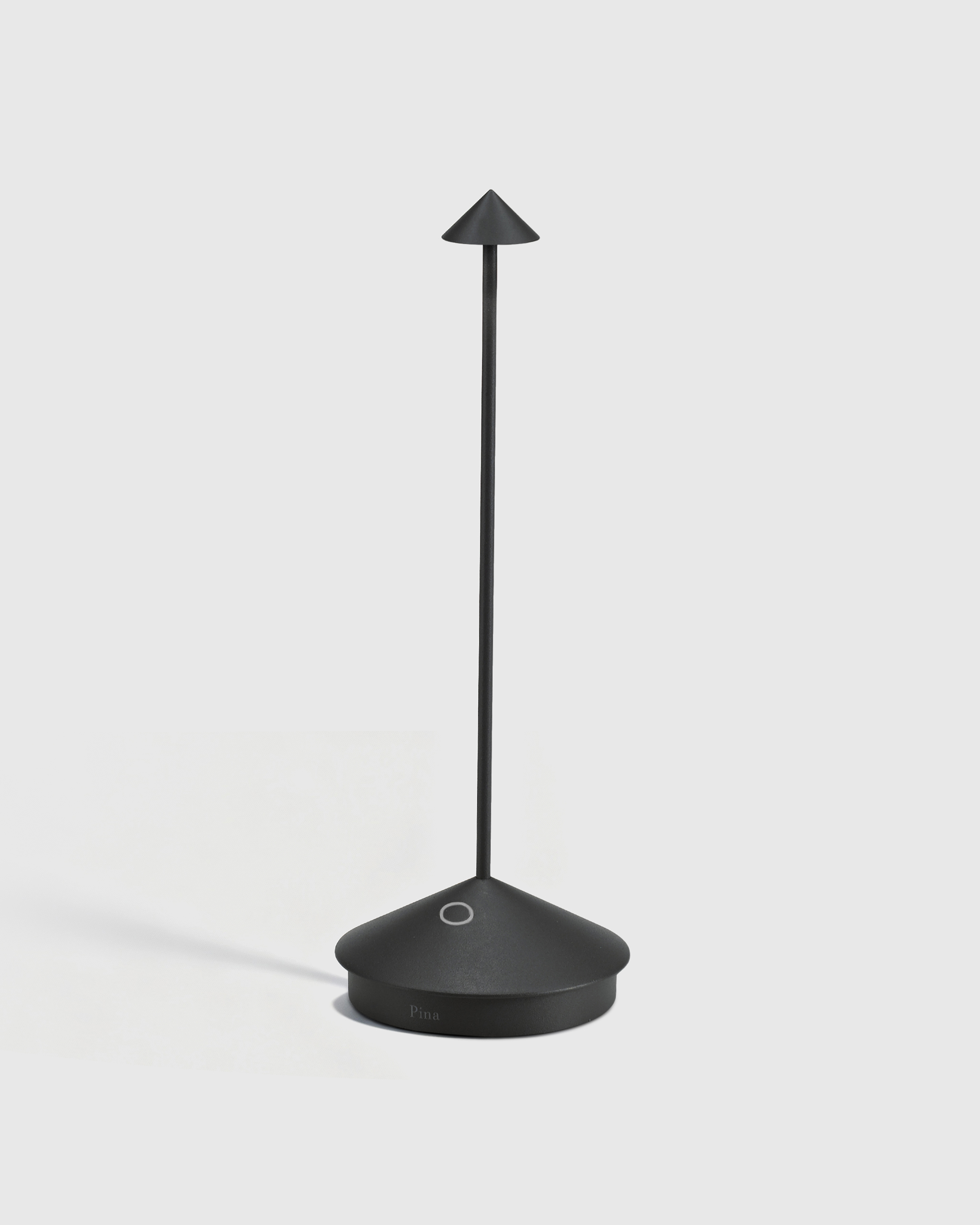 Black Pina Pro Rechargeable Table Lamp by Zafferano