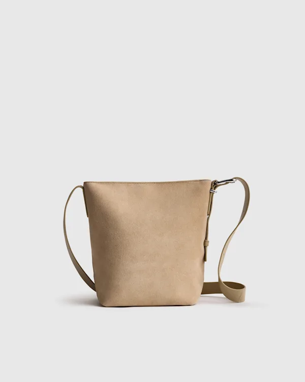 Claire Suede Bucket Crossbody