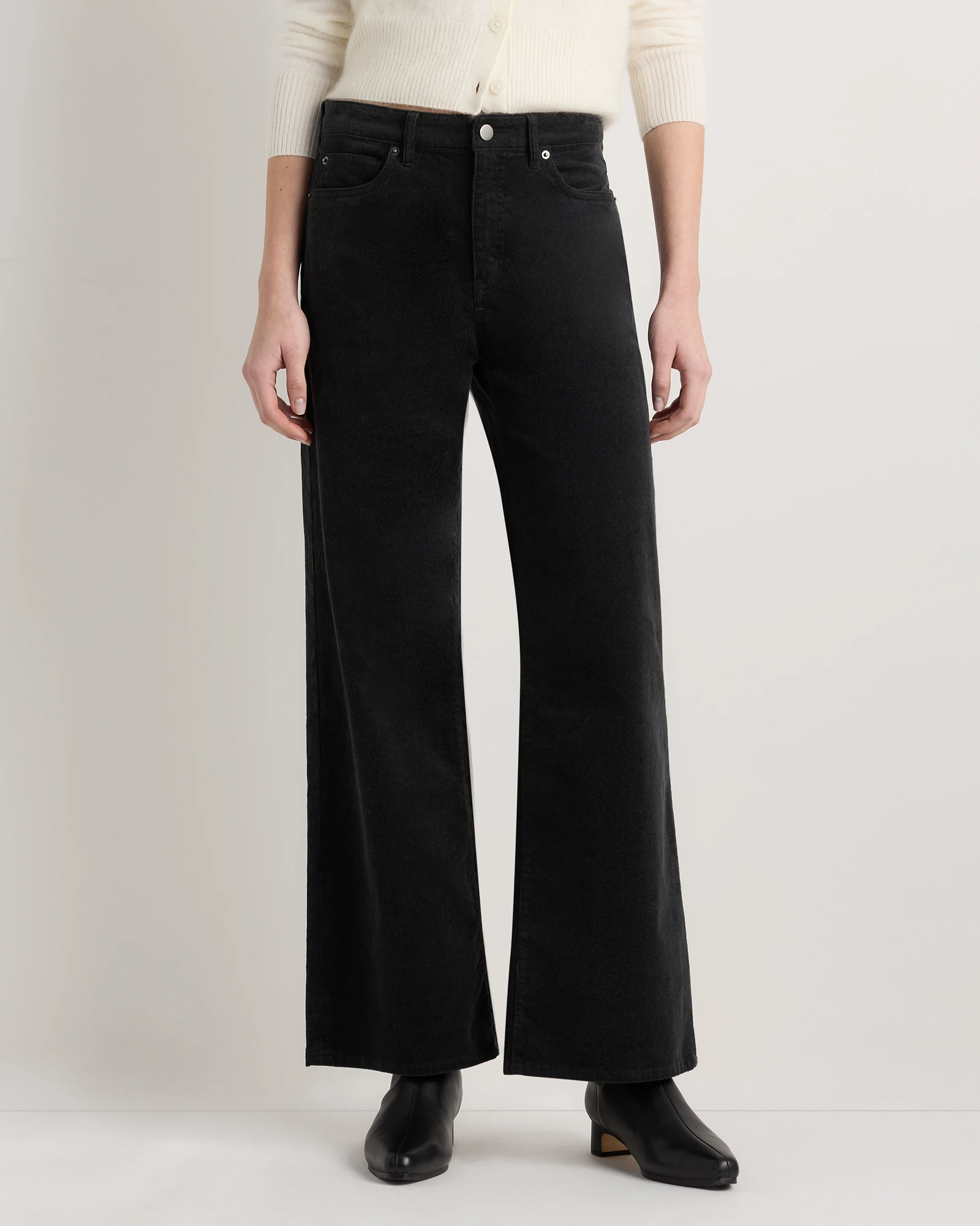 Women's Organic Stretch Corduroy Wide Leg Pants - 30"
