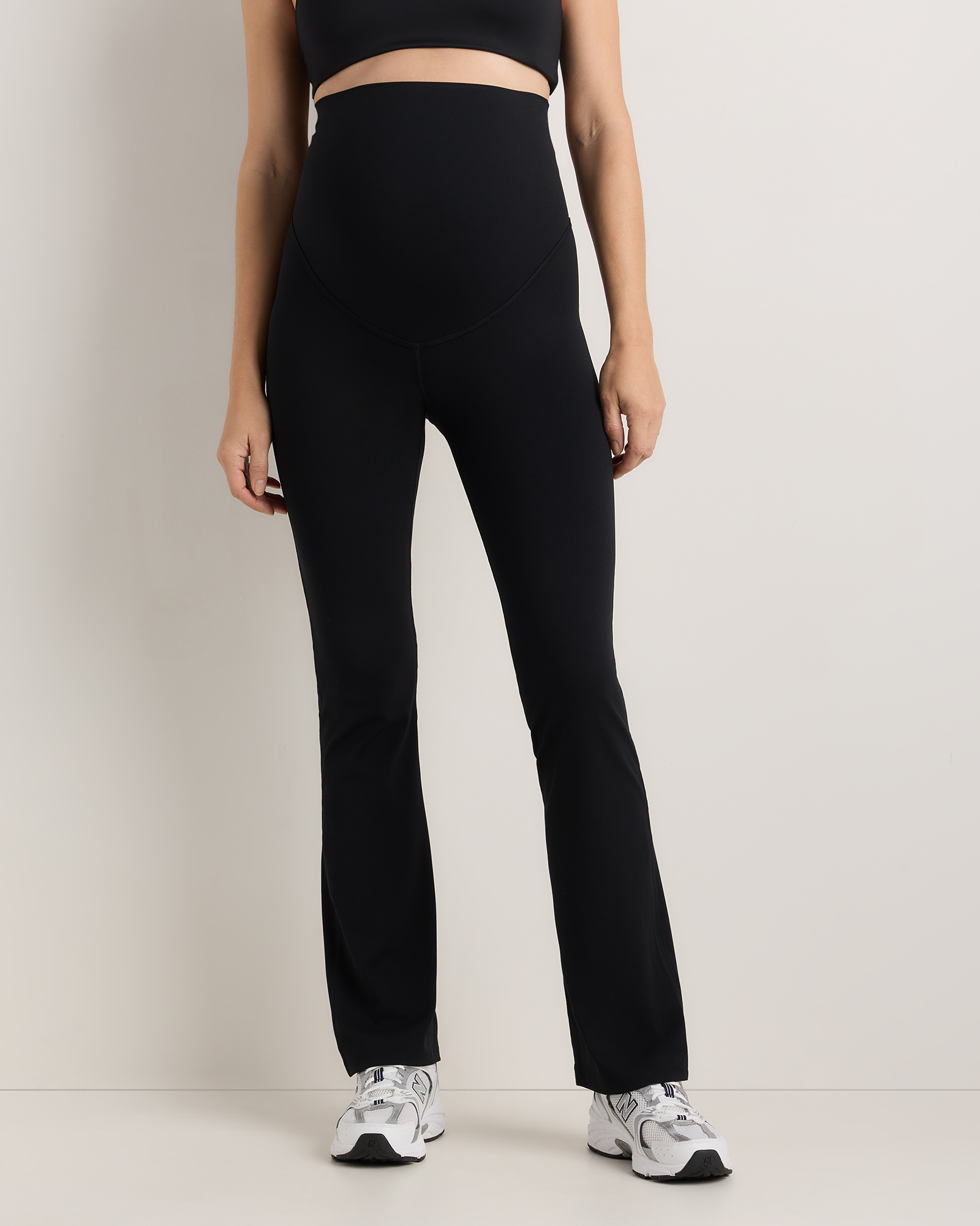 Black Ultra-Form Maternity Bootcut Pants