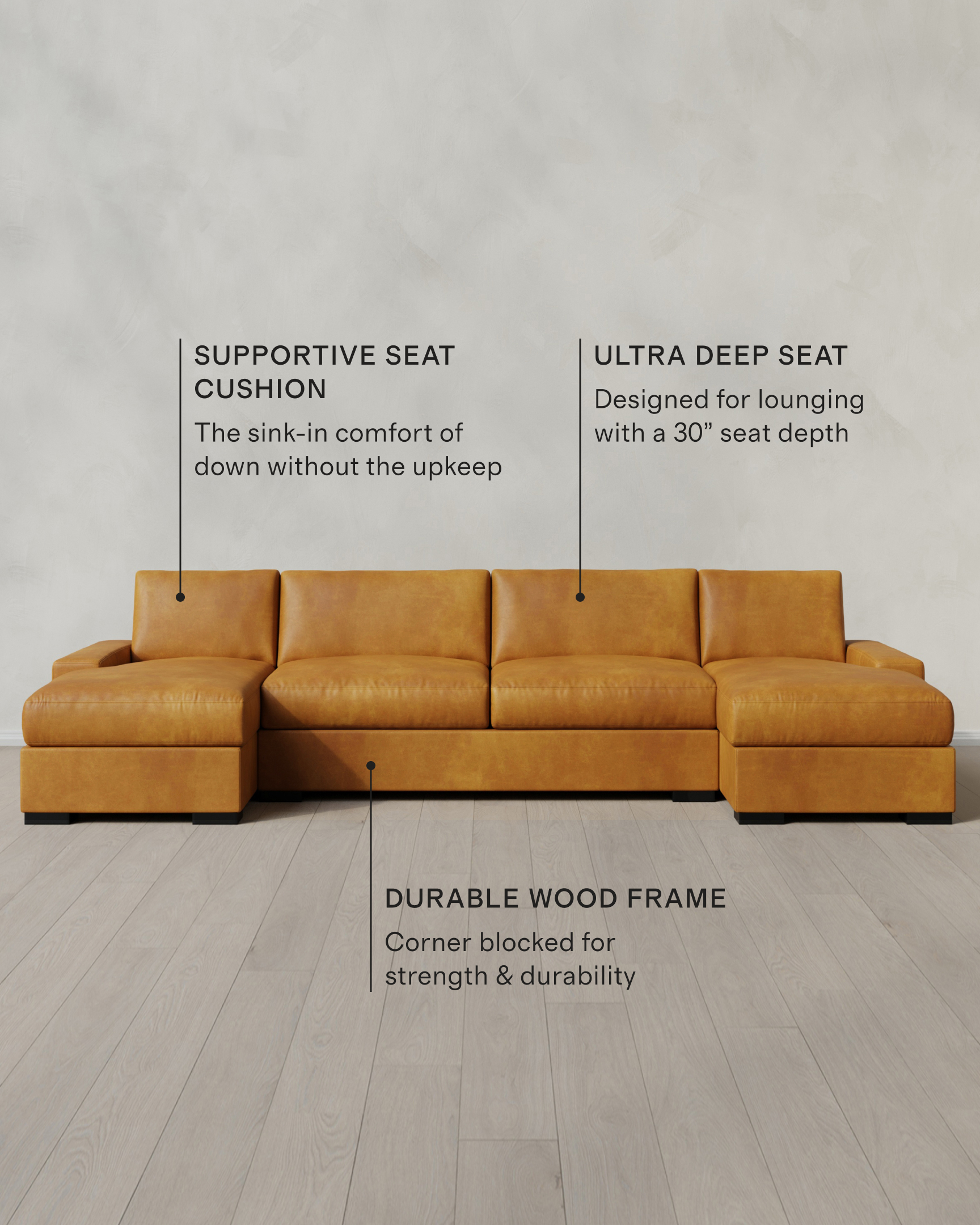 USHAPE- Scotch - Leather