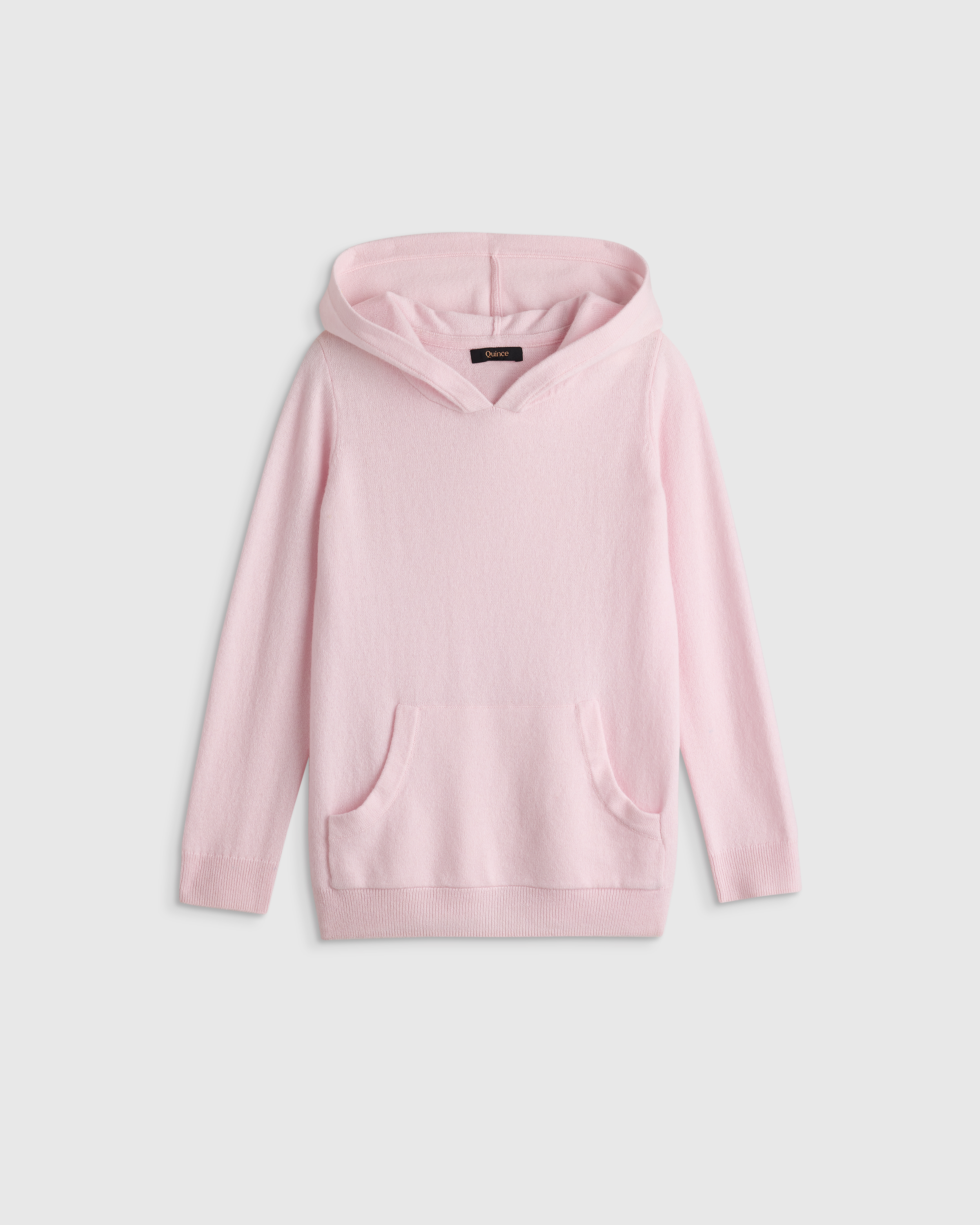 Minimal Pink Washable Cashmere Hoodie