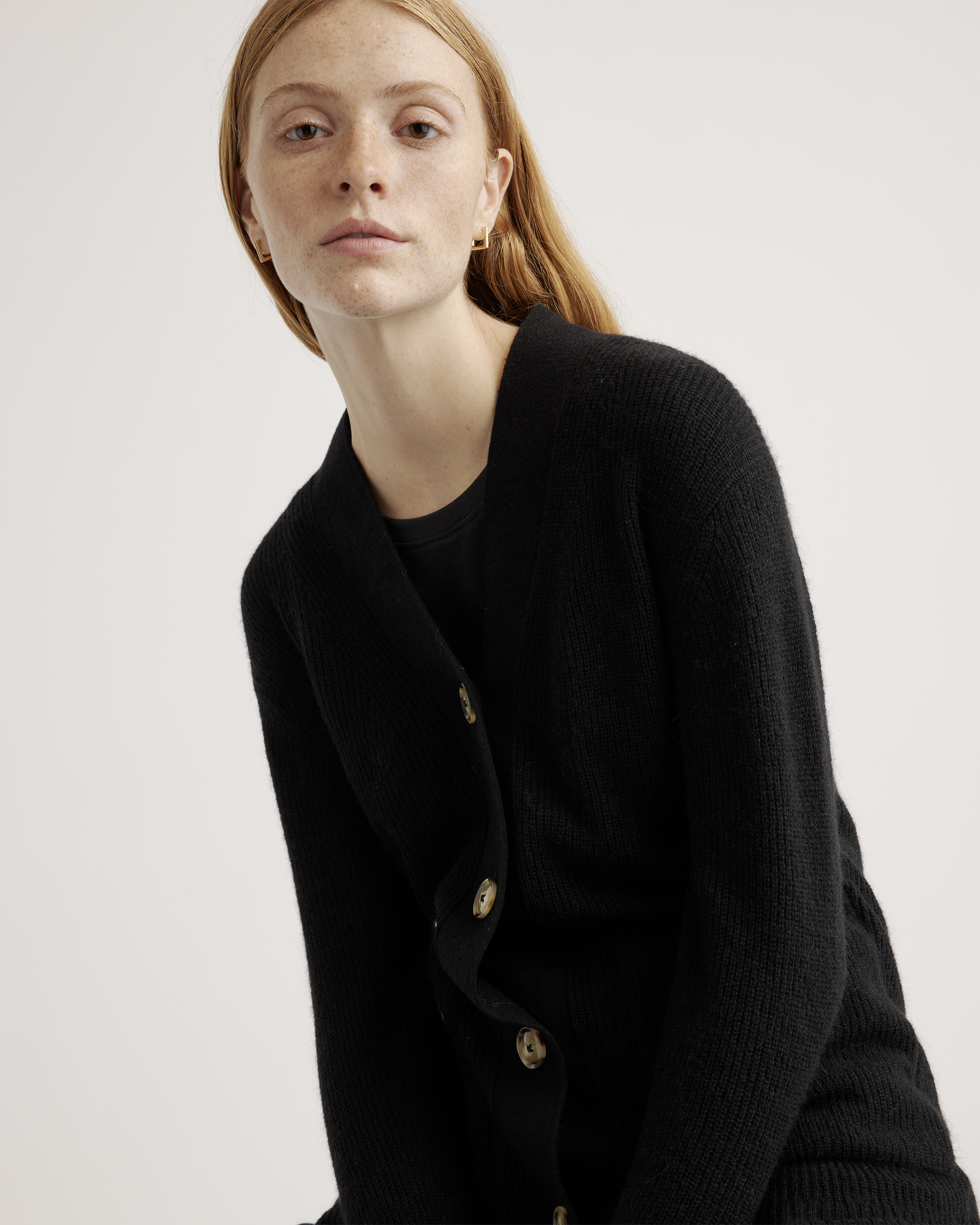 トップス cristaseya CAMEL MAXI CARDIGAN black cristaseya CAMEL MAXI CARDIGAN black