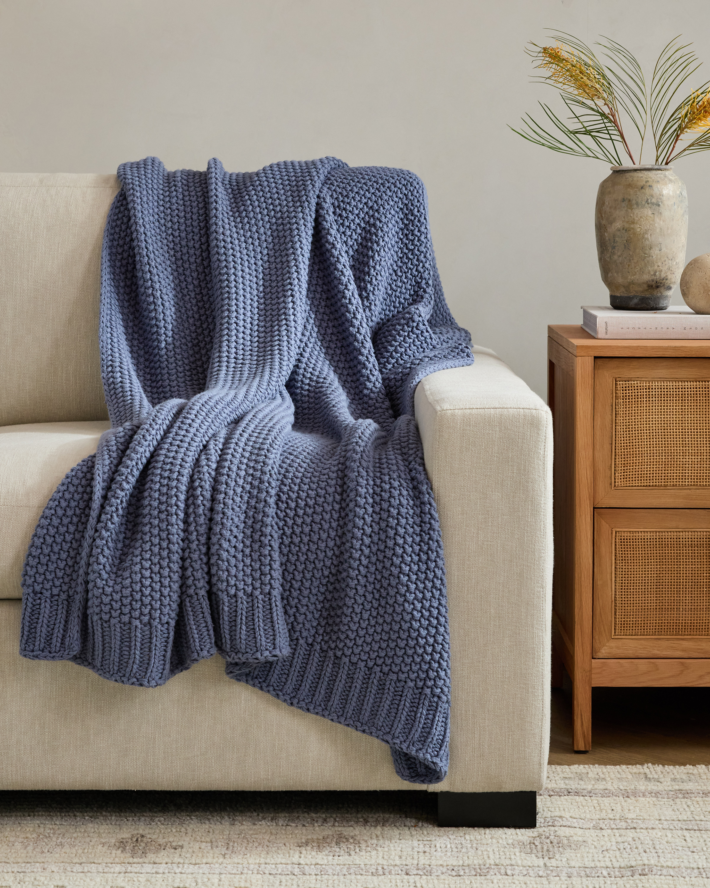 Mineral Cotton Fisherman Throw