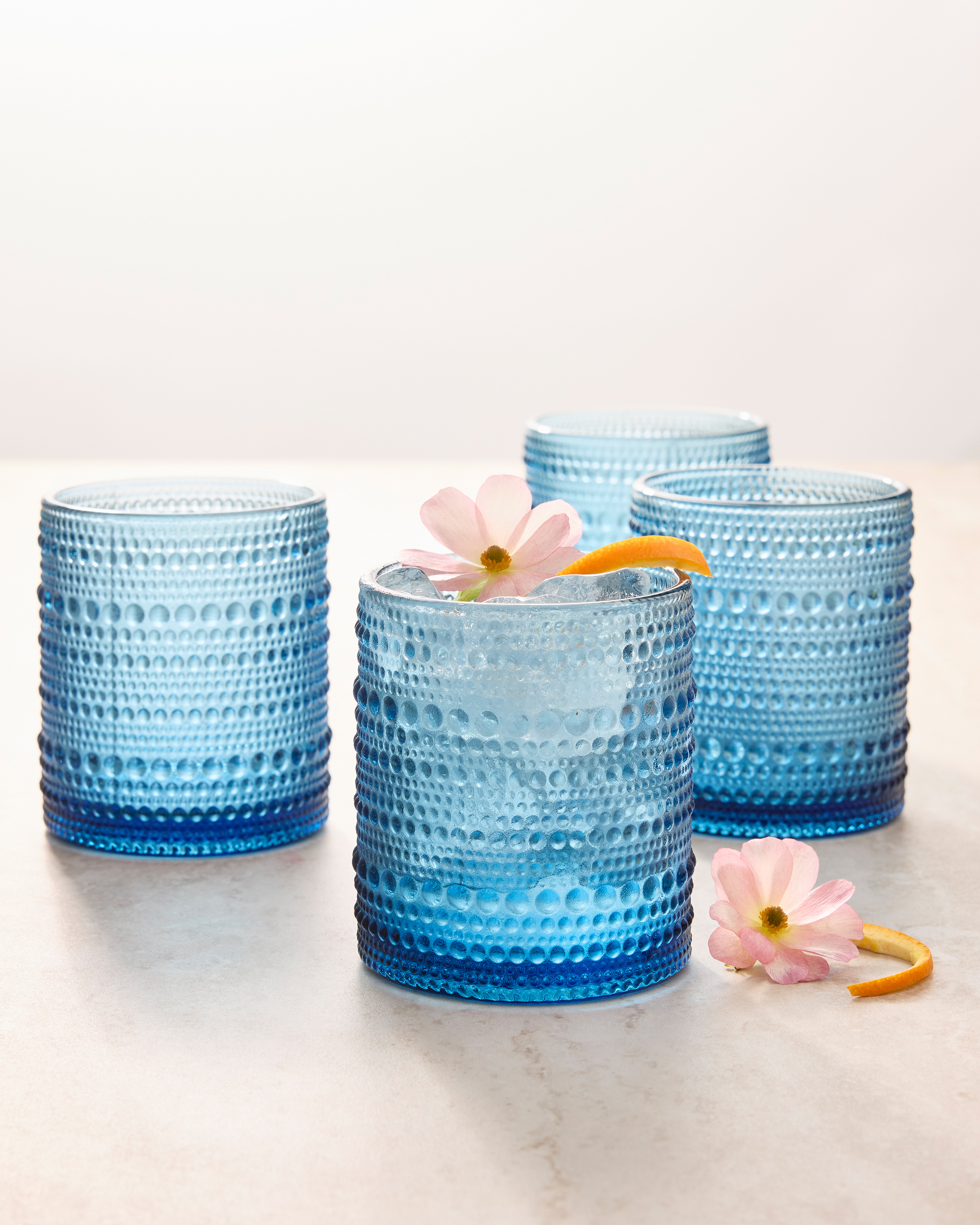 Cornflower Blue Jupiter Short Tumbler (Set of 6)