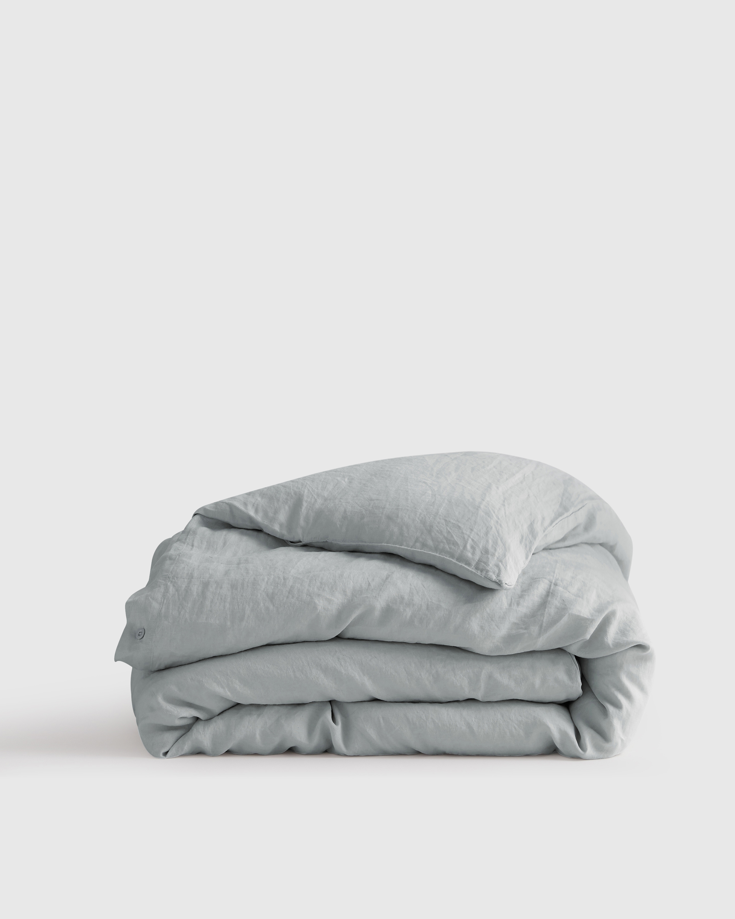 Mist European Linen Duvet Cover