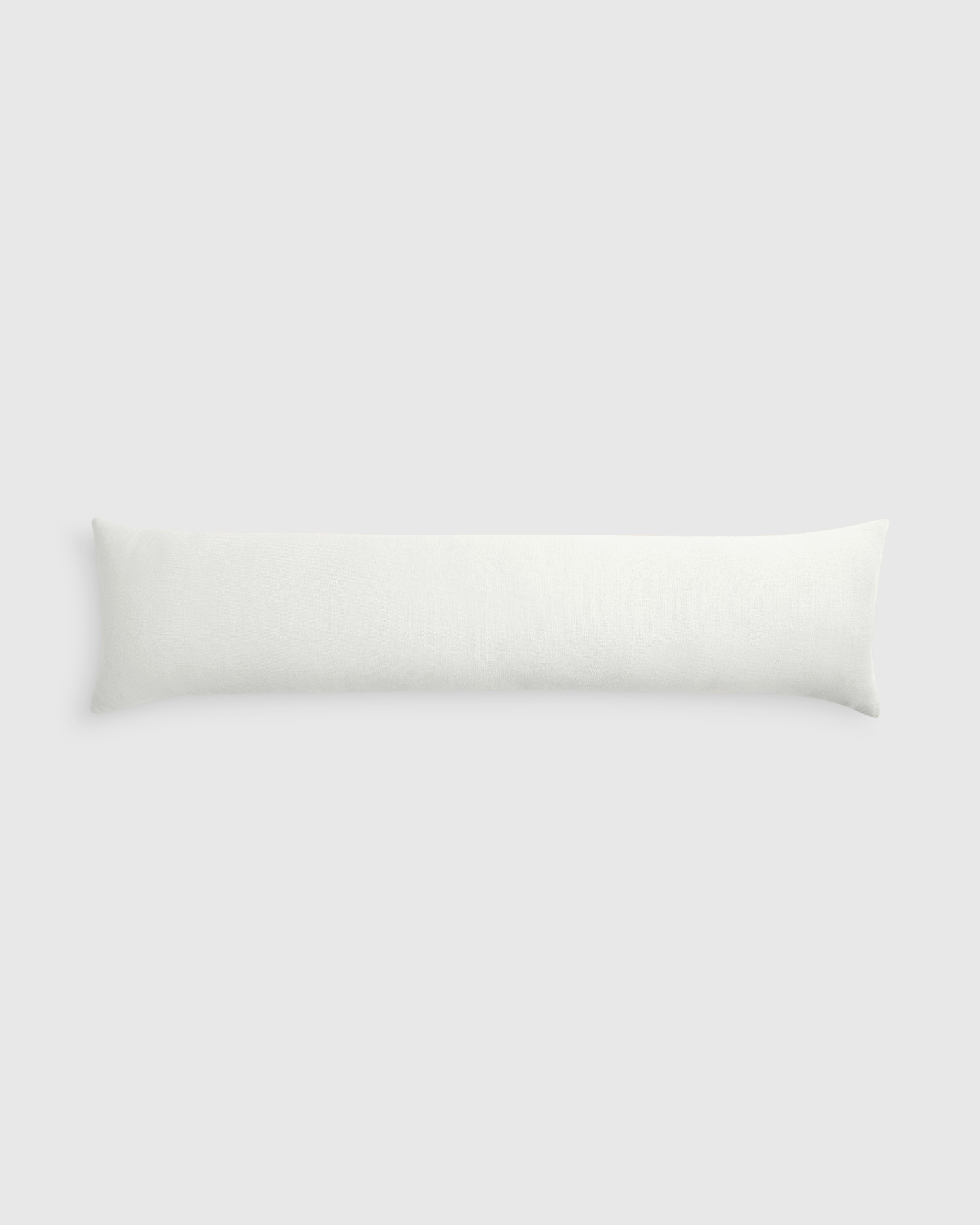 Ivory European Linen Oversized Lumbar Pillow Cover