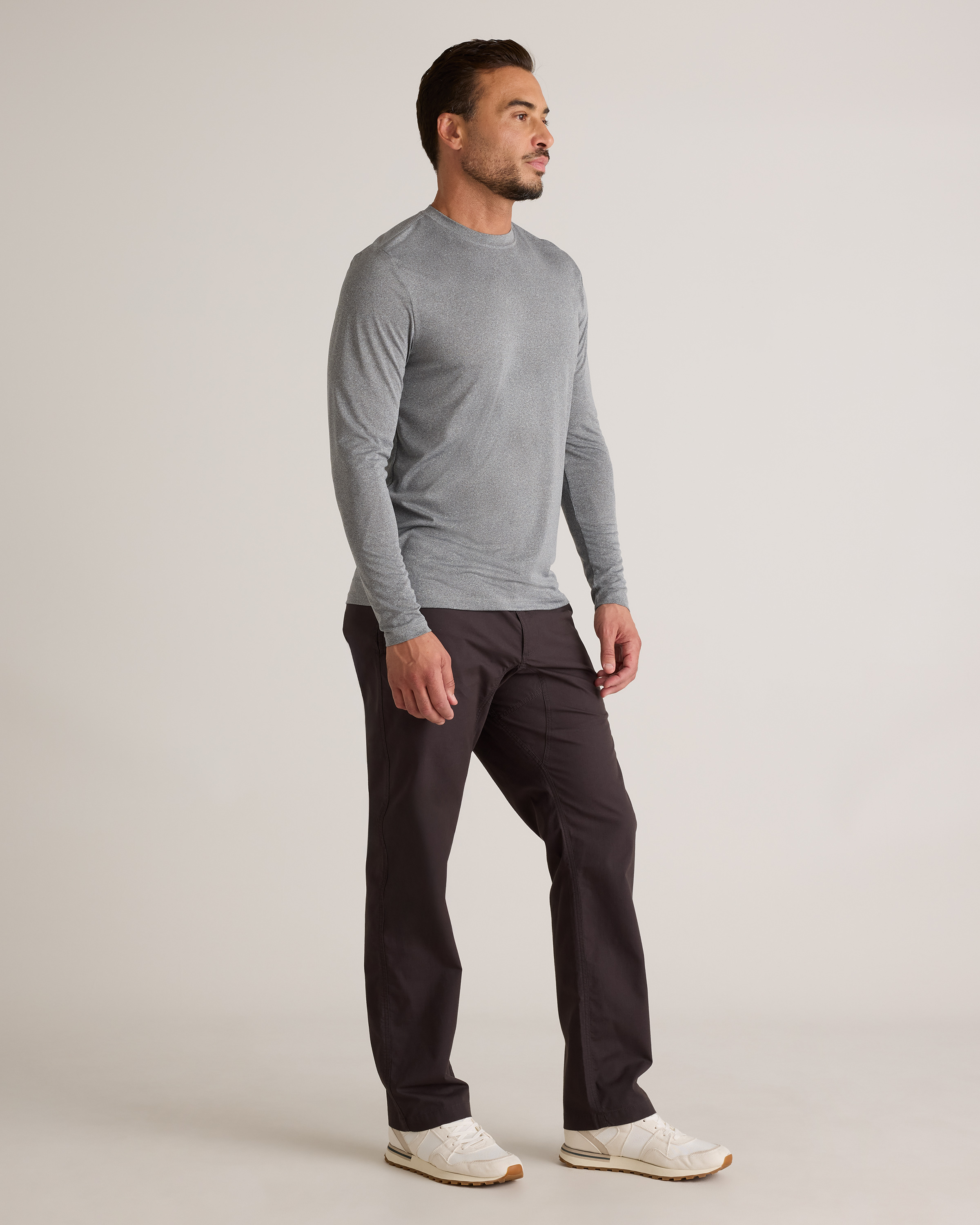 Organic Stretch Ripstop Straight Pants in Steel