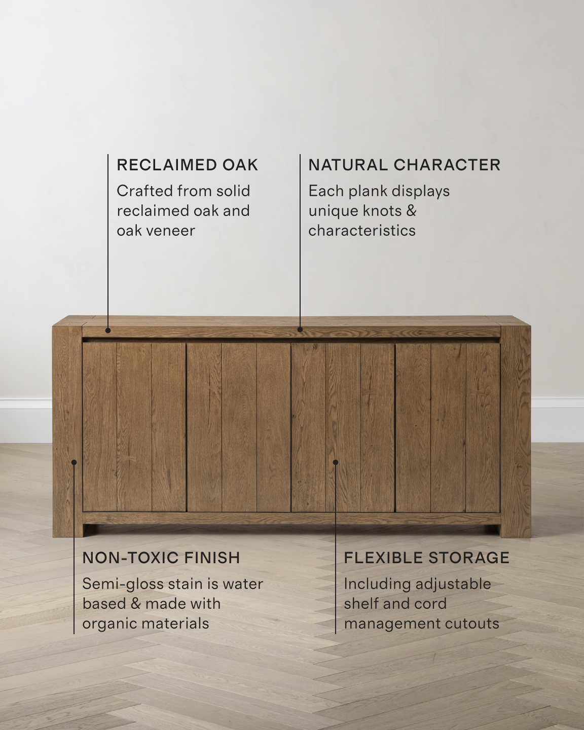 Reclaimed Oak Sideboard - thumbnail 10