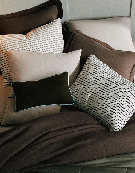 Natural Chambray European Linen Sheet Set