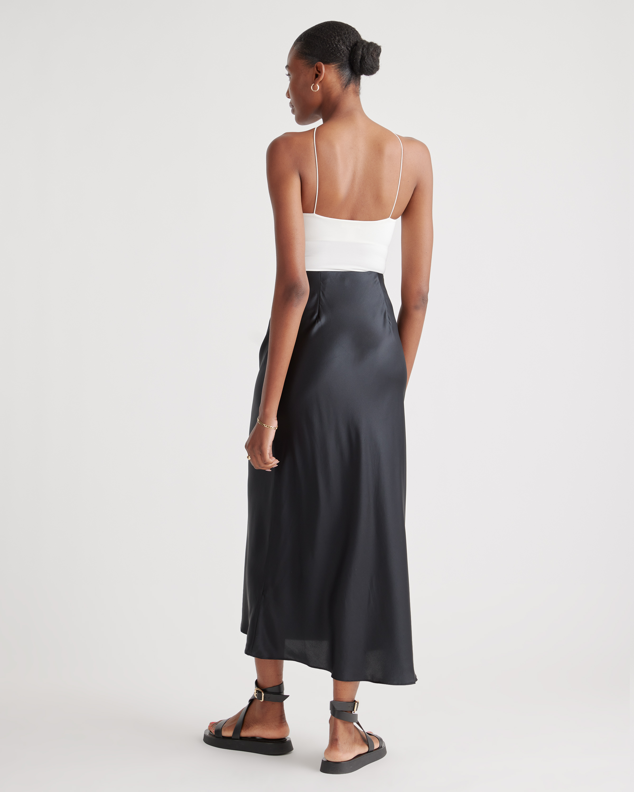 100% Washable Silk Maxi Skirt