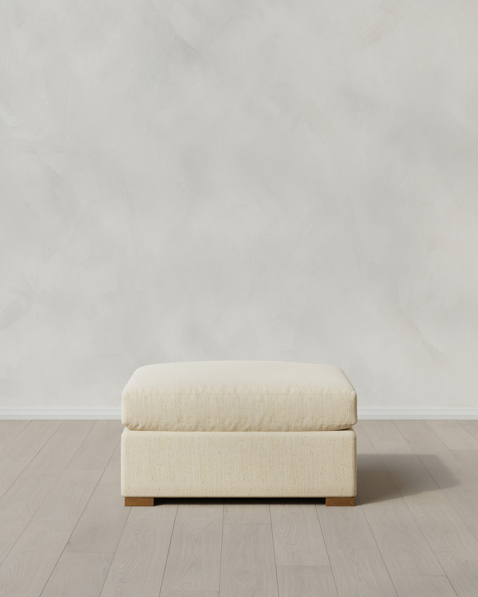 Hollis Slope Arm Ottoman 37in Crypton Nomad Eggshell