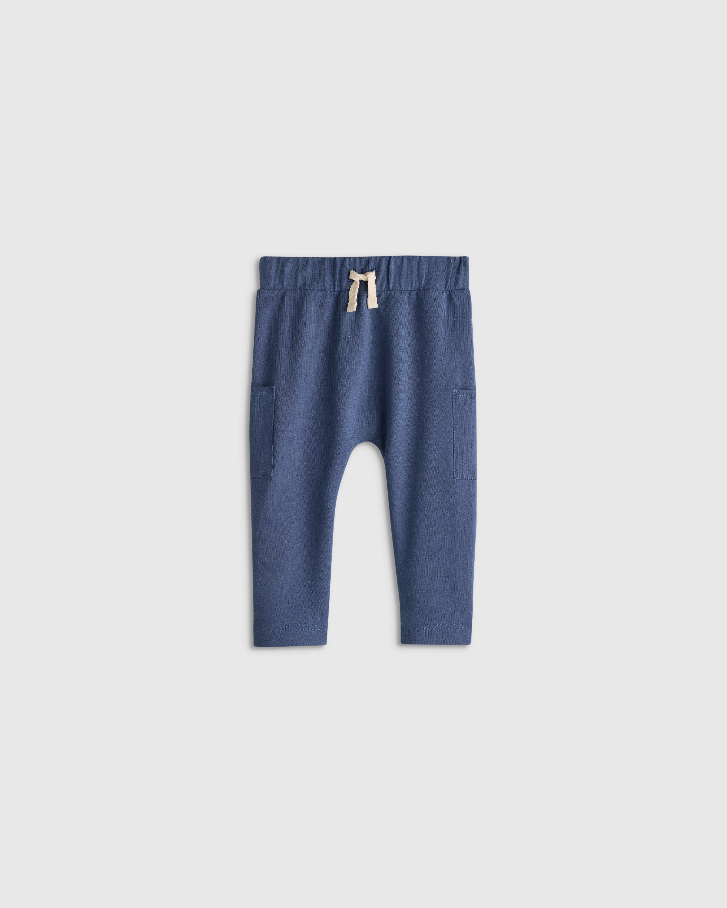 Vintage Blue Organic Cotton French Terry Pocket Pants