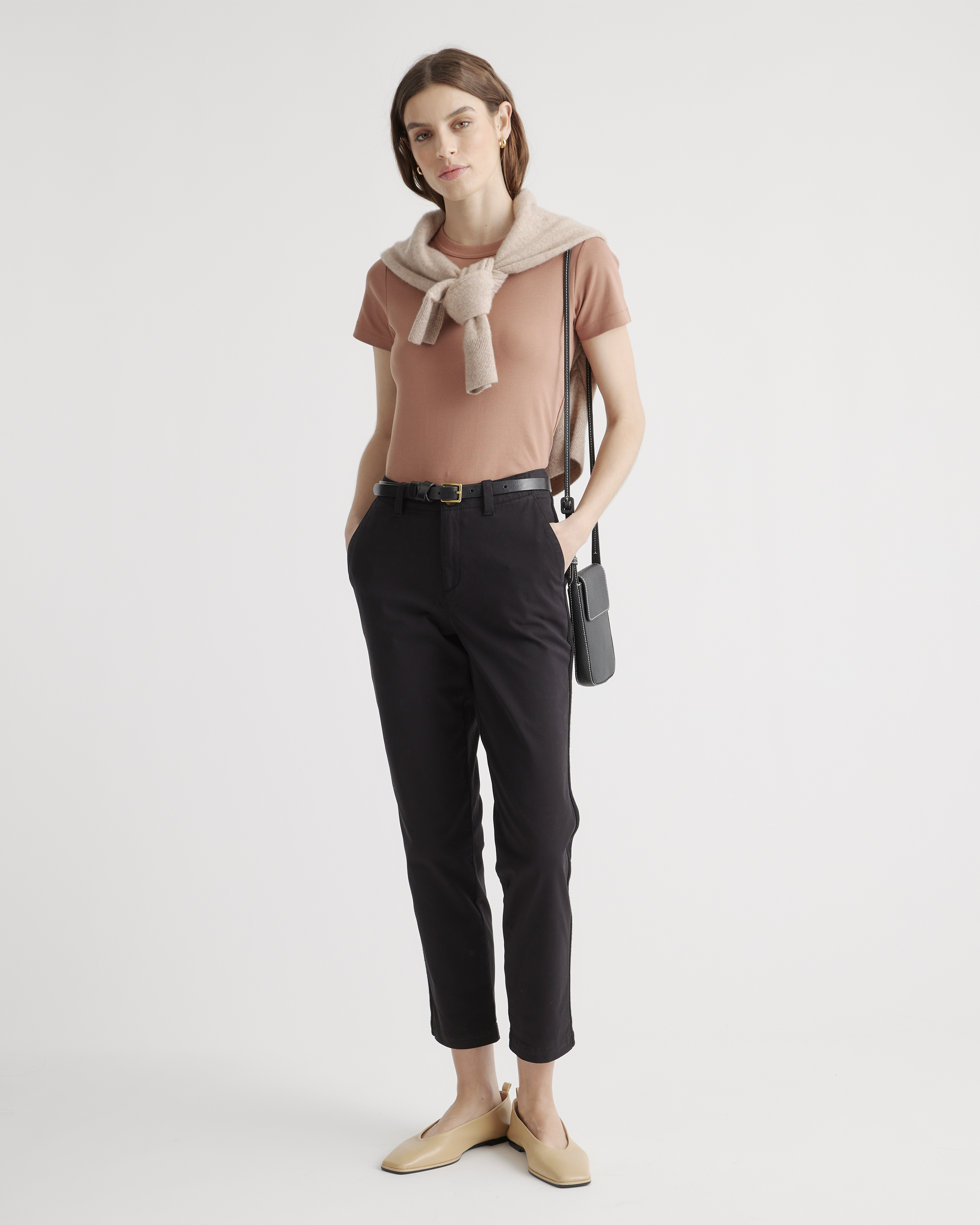 Kaja Washed Cotton Chino Pants ブラック Kaja Washed Cotton Chino Pants ブラック Kaja Washed Cotton