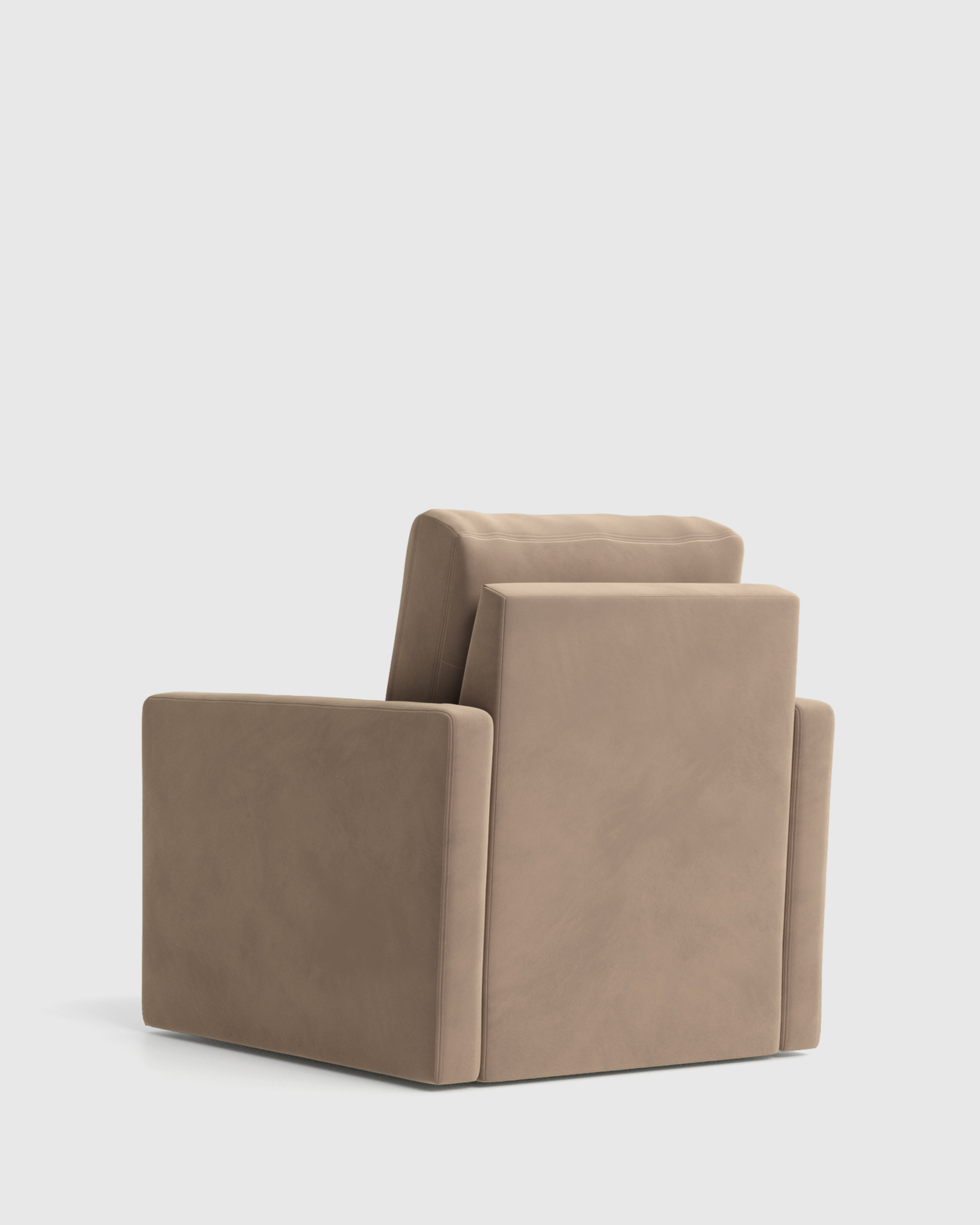 Brennan Performance Velvet Swivel Chair - Thumbnail 5
