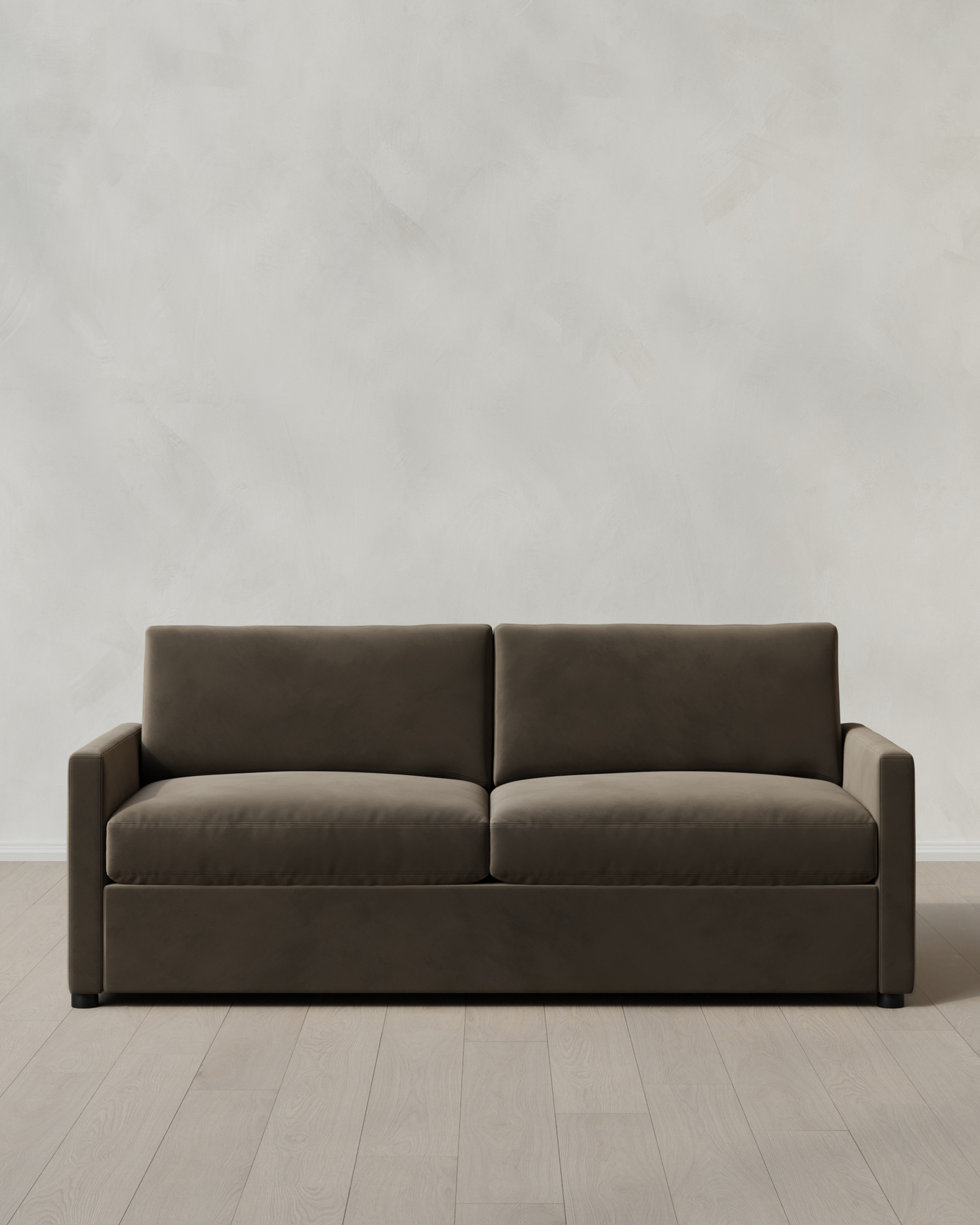 Sable Brennan Sofa in Performance Velvet