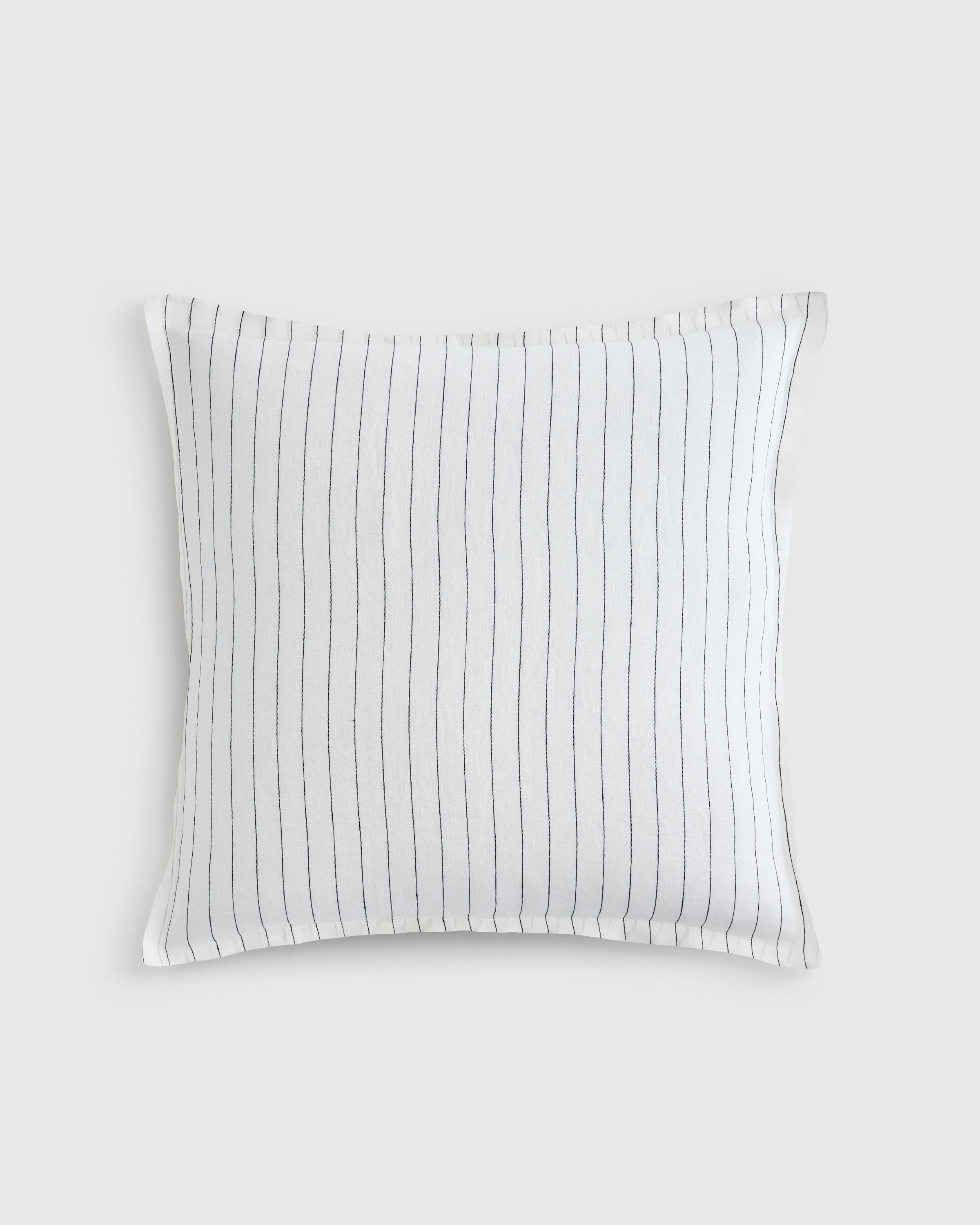 Pencil Stripe European Linen Stripe Euro Sham