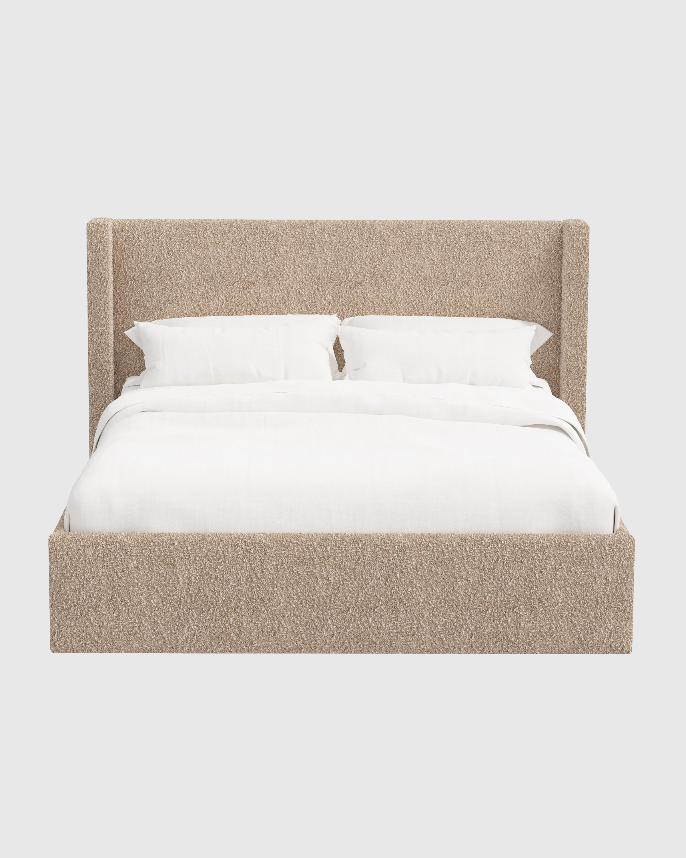 WingbackLowQueen Plush Boucle Camel 3
