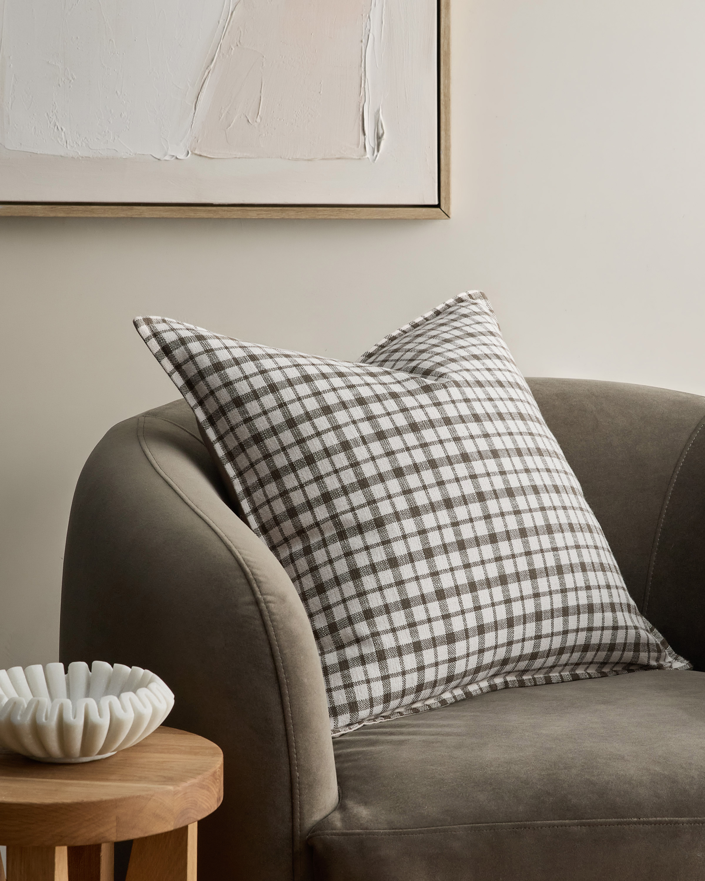 Plaid Cotton Pillow Cover - thumbnail 8