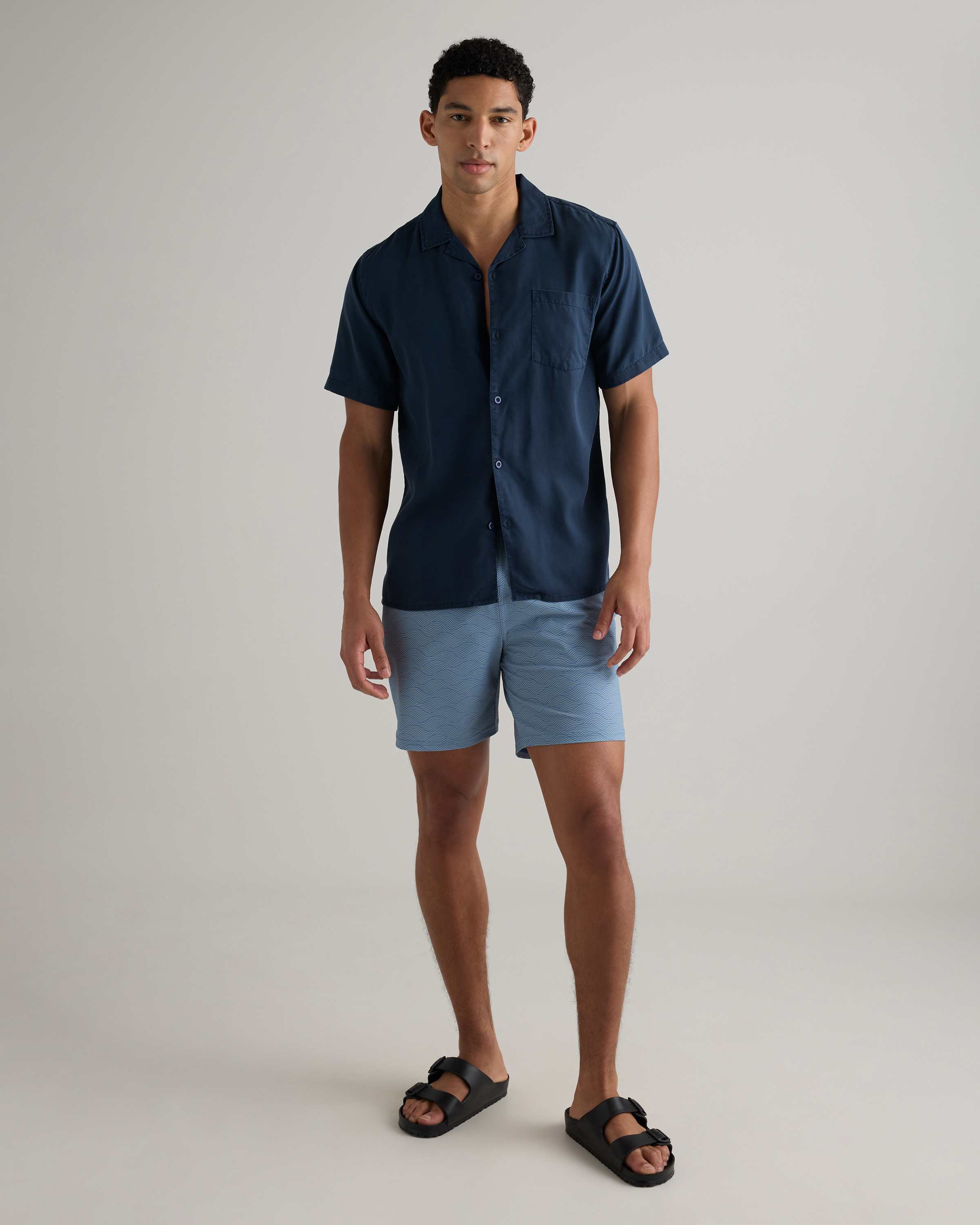 Tonal Waves Italian Swim Trunks - 7"