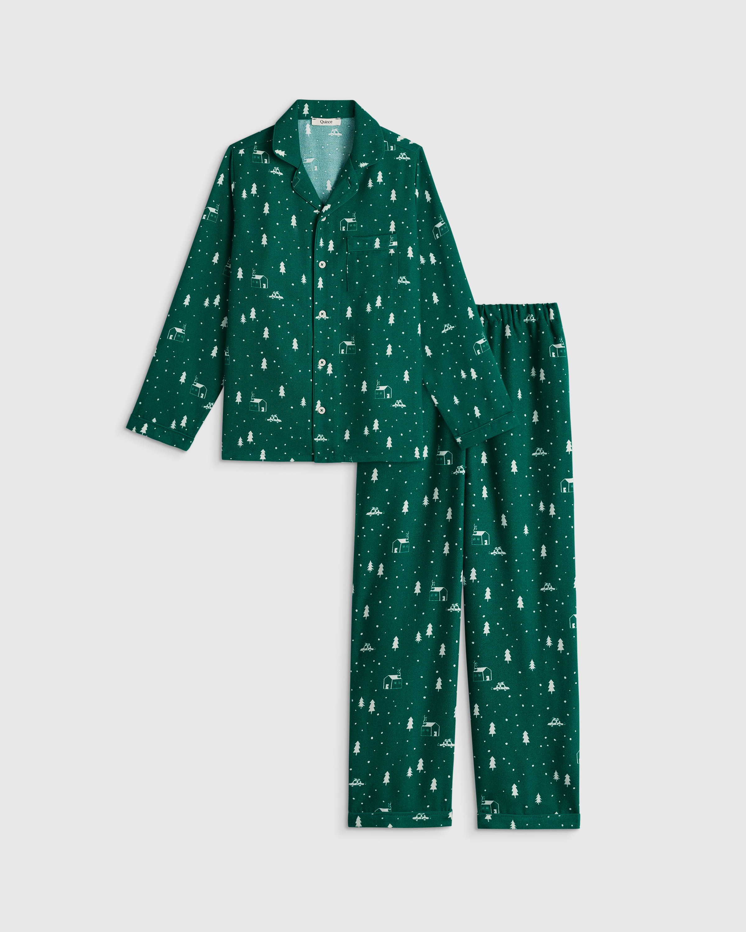 Evergreen Village Holiday Flannel Pajama Set