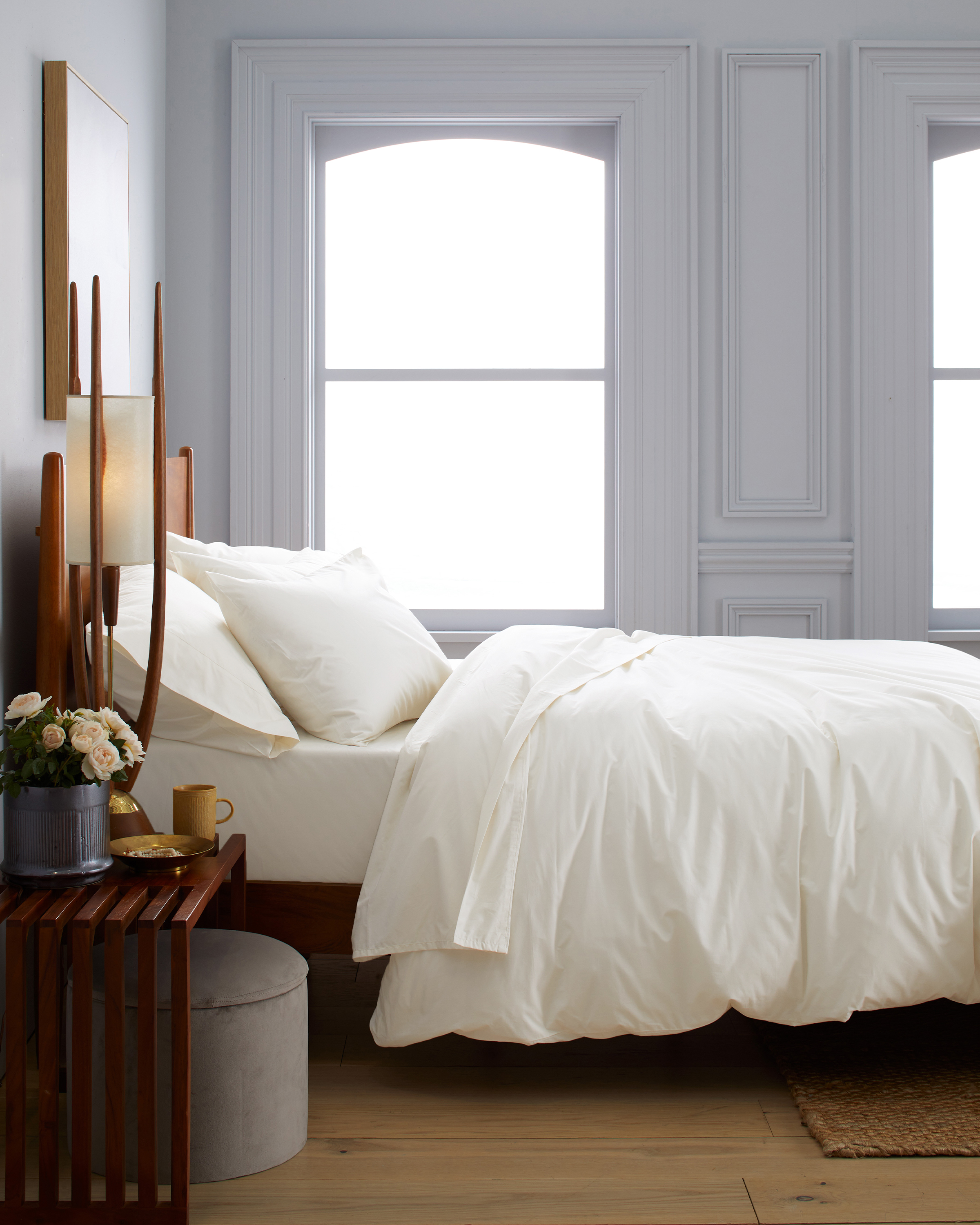 Classic Organic Percale Duvet Cover - Thumbnail 2