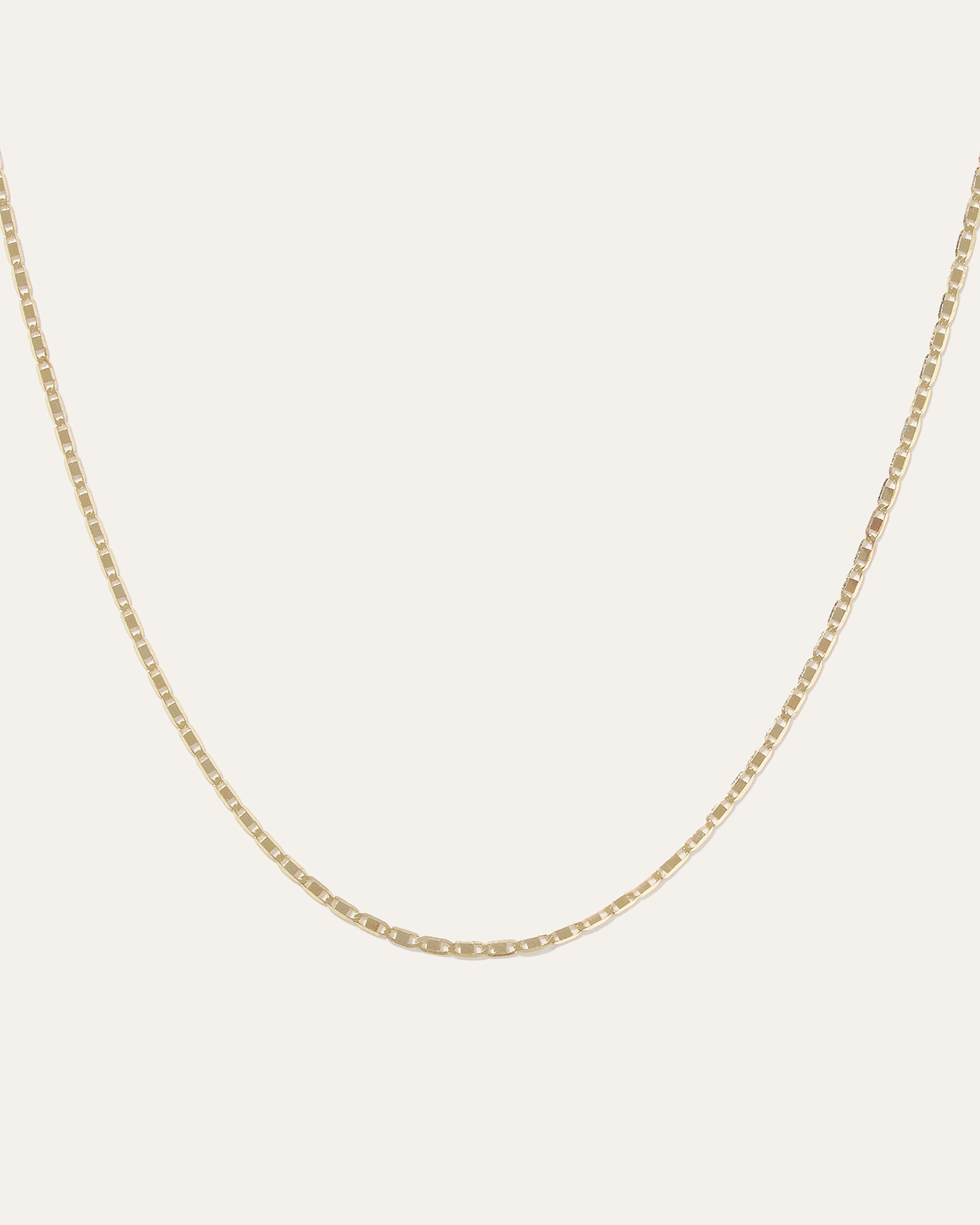 Yellow Gold 14K Gold Petite Valentino Chain Necklace