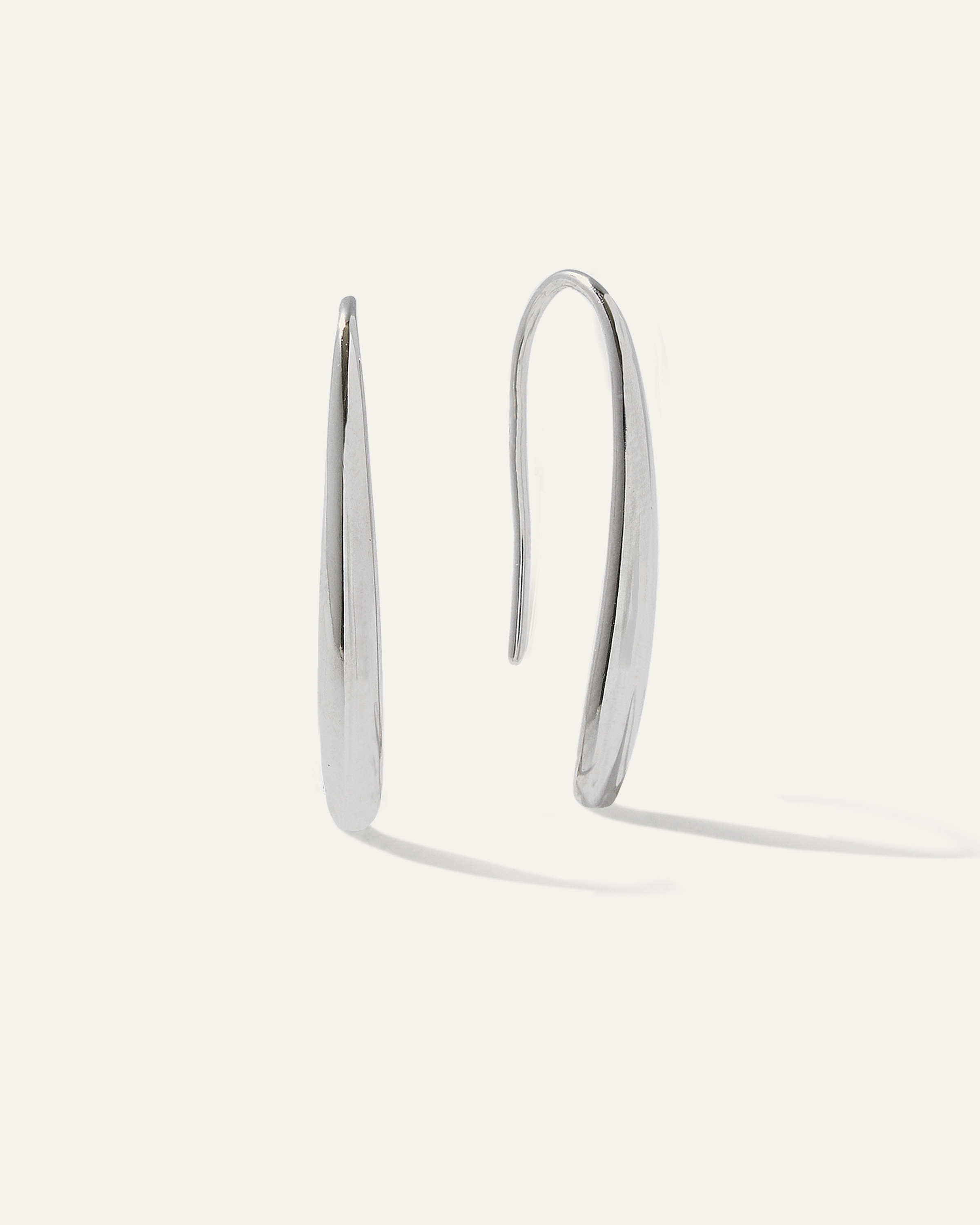 Silver Threader Drop Earrings