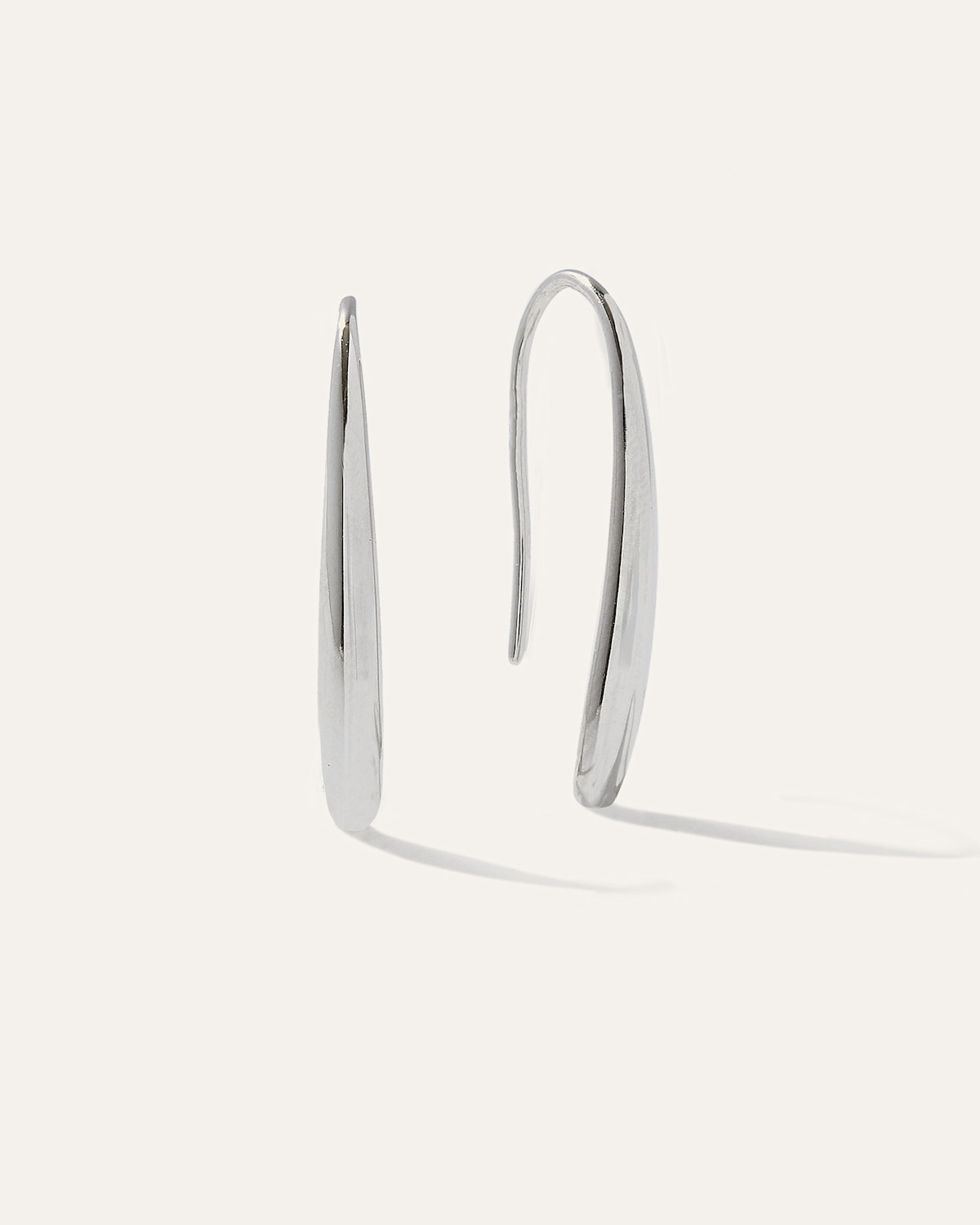 Quince Silver Threader Drop Earrings in Sterling Silver