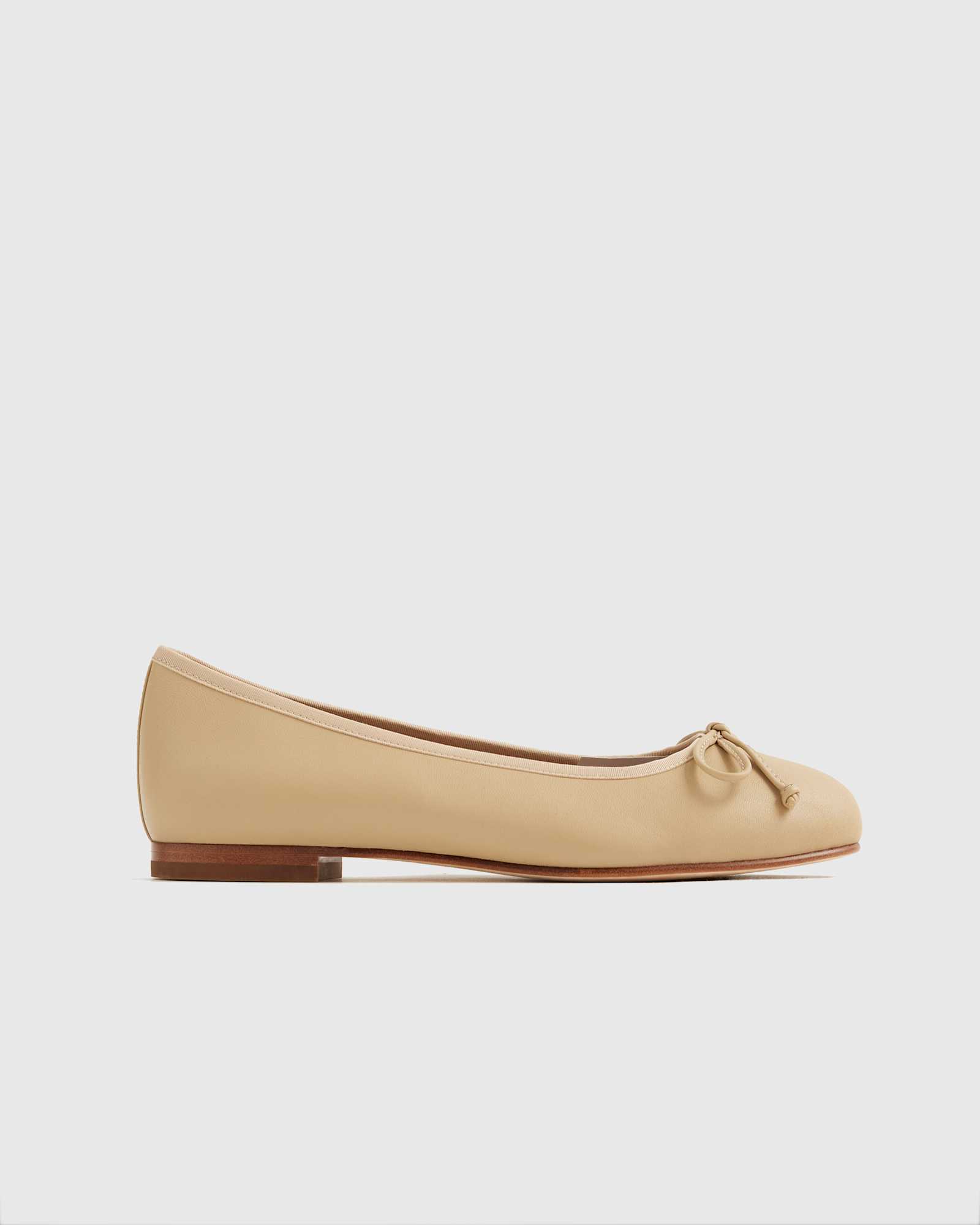Women's Italian Leather Bow Ballet Flat
