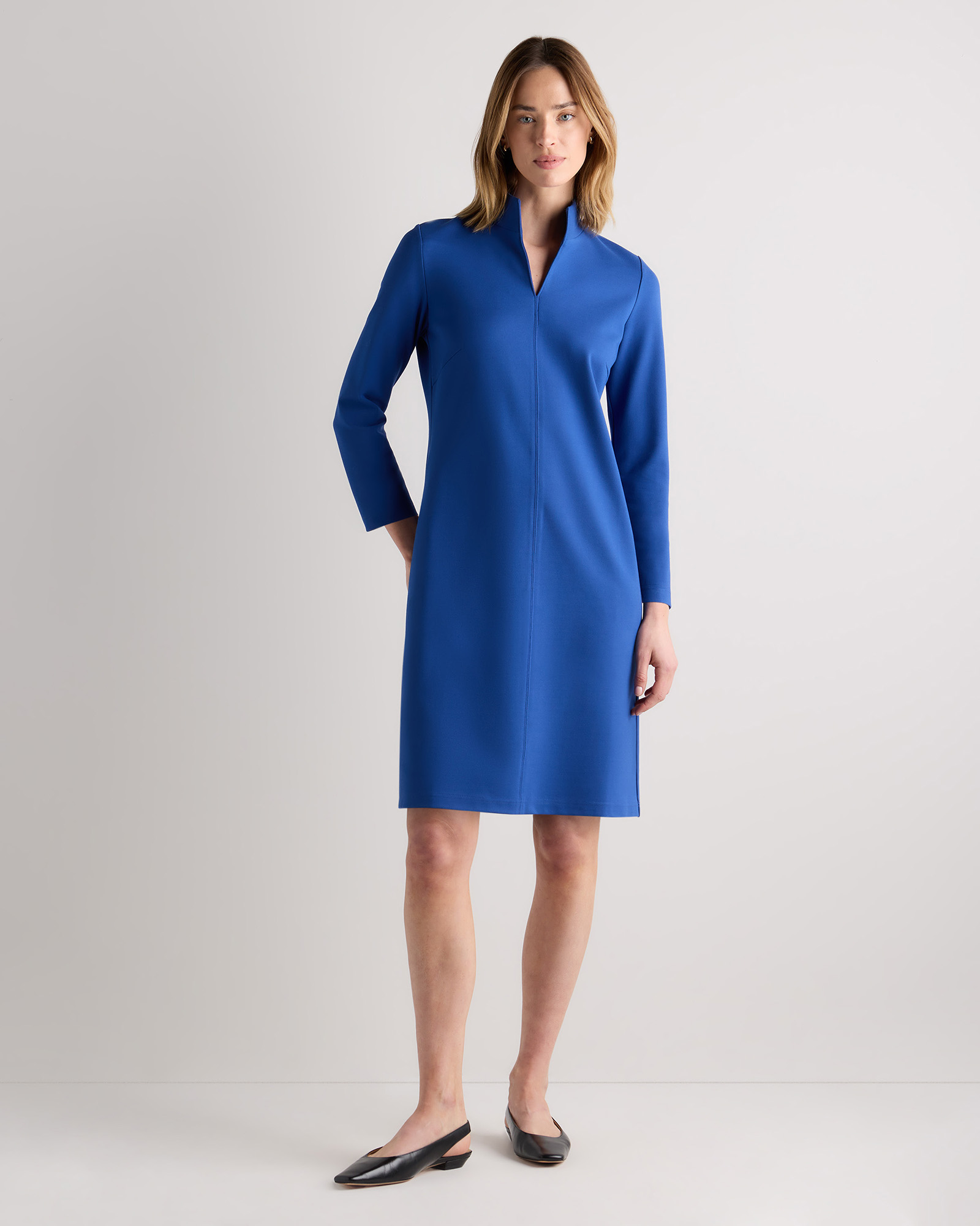 slim fit dress slacks Oh Polly Marina Square Neck Mini Dress in Black