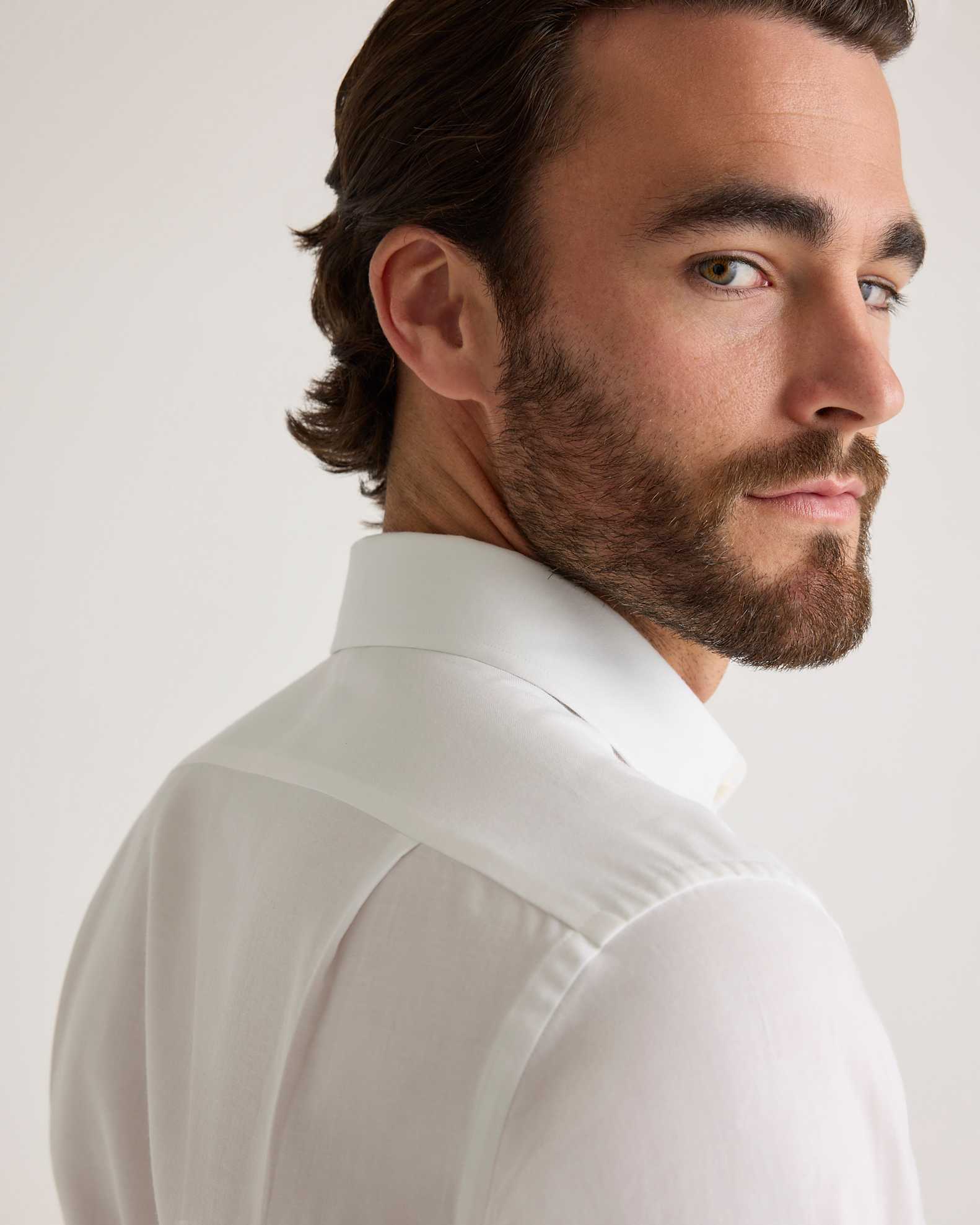 cotton cashmere dress shirt Sky Cashmere Blend Dress Shirt