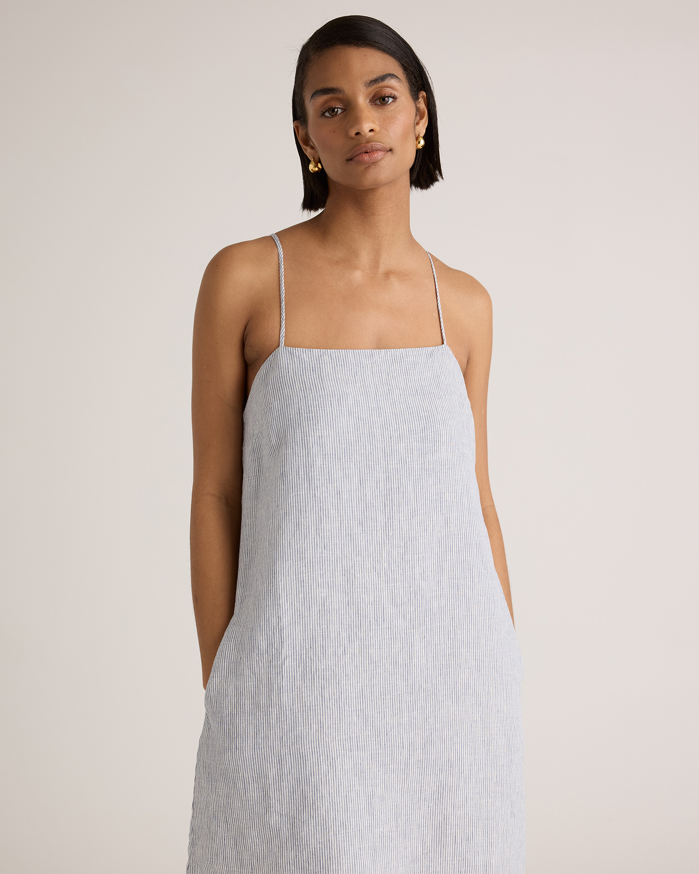 zara red linen dress Zara | red linen dress main image 0