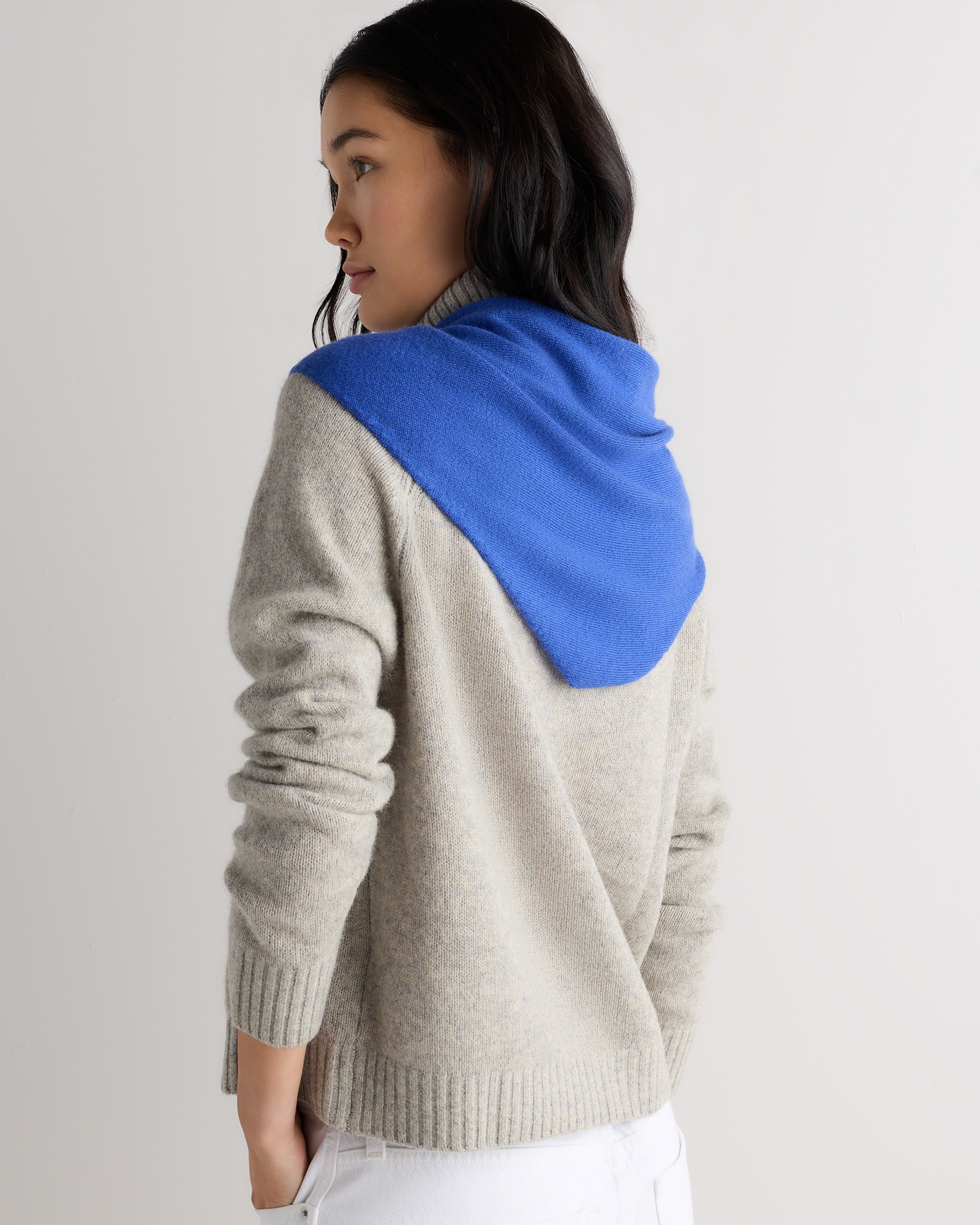 Mongolian Cashmere Triangle Scarf - thumbnail 9