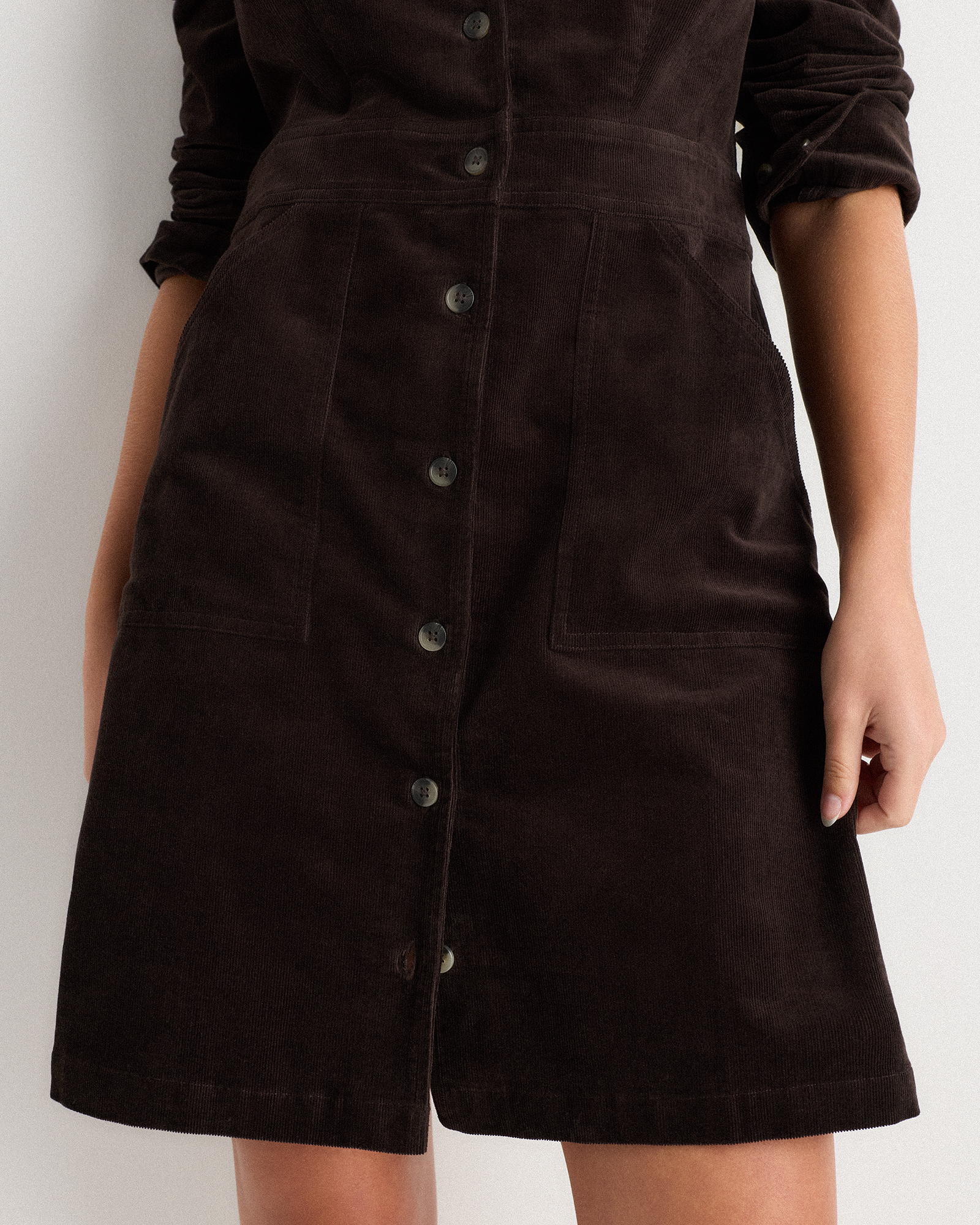 black corduroy shirt dress Corduroy Shirt Dress